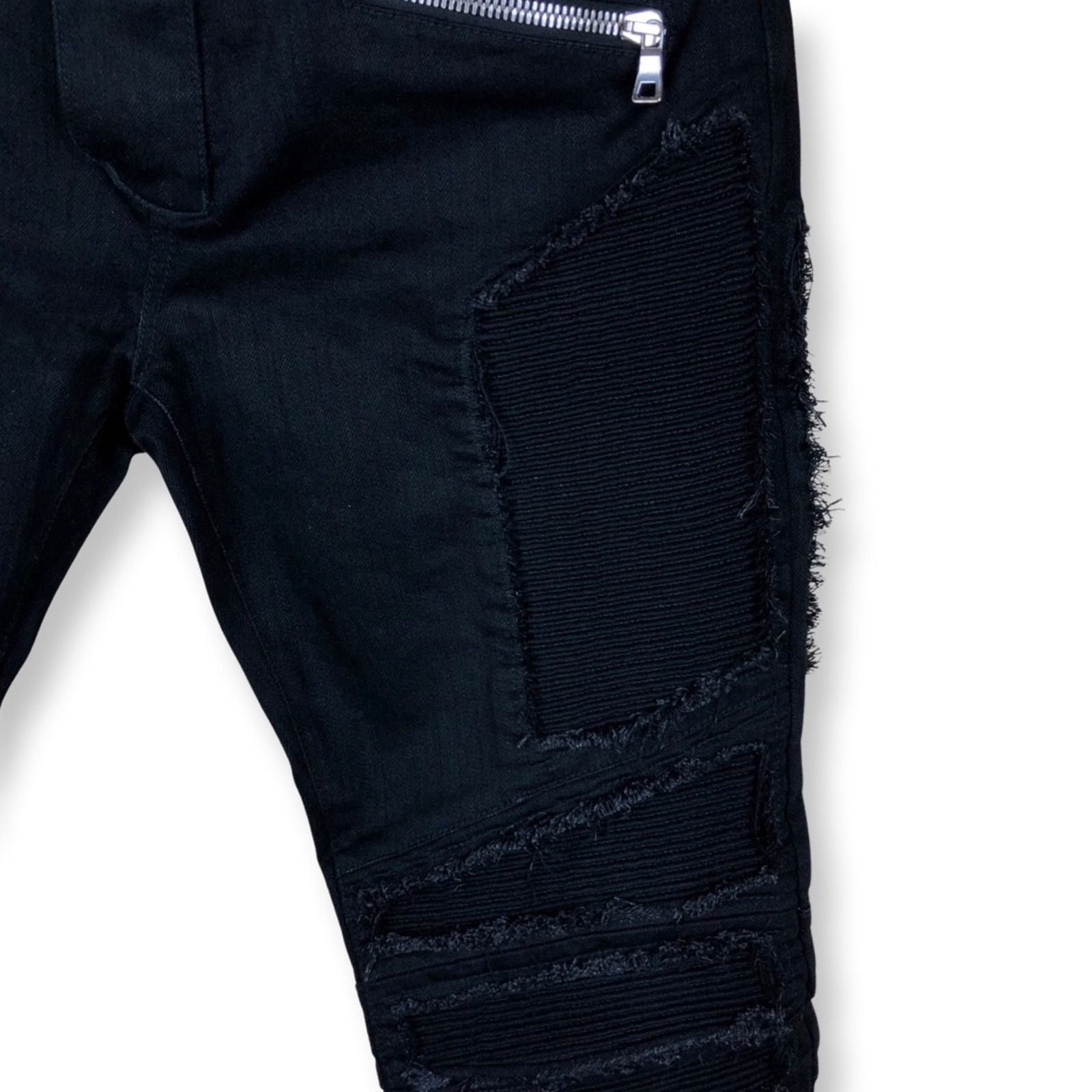 Balmain Balmain Distressed Biker Jeans in Black Size US 34 / EU 50 - 11 Thumbnail