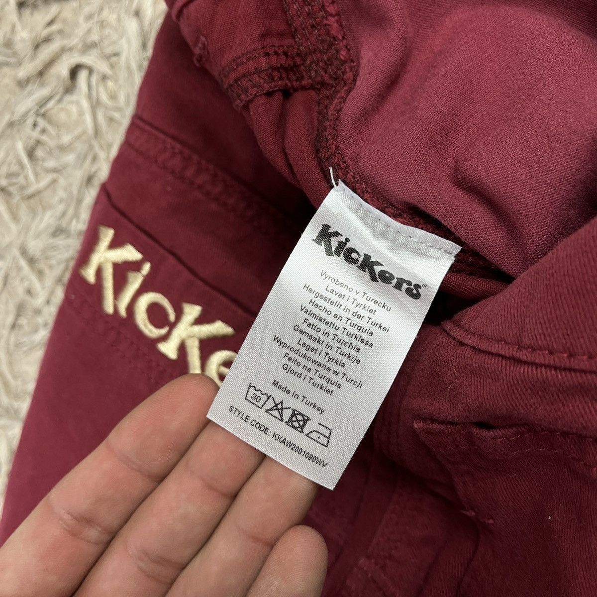 Kickers Vintage Red Pants Kickers Cargo Rap Y2k Skate Affliction Size US 32 / EU 48 - 12 Thumbnail