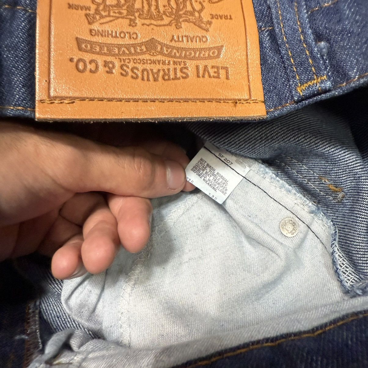 Levi's Vintage Levi’s 517 Boot Cut Blue Denim Jeans USA 80s NWT Size US 28 / EU 44 - 10 Thumbnail