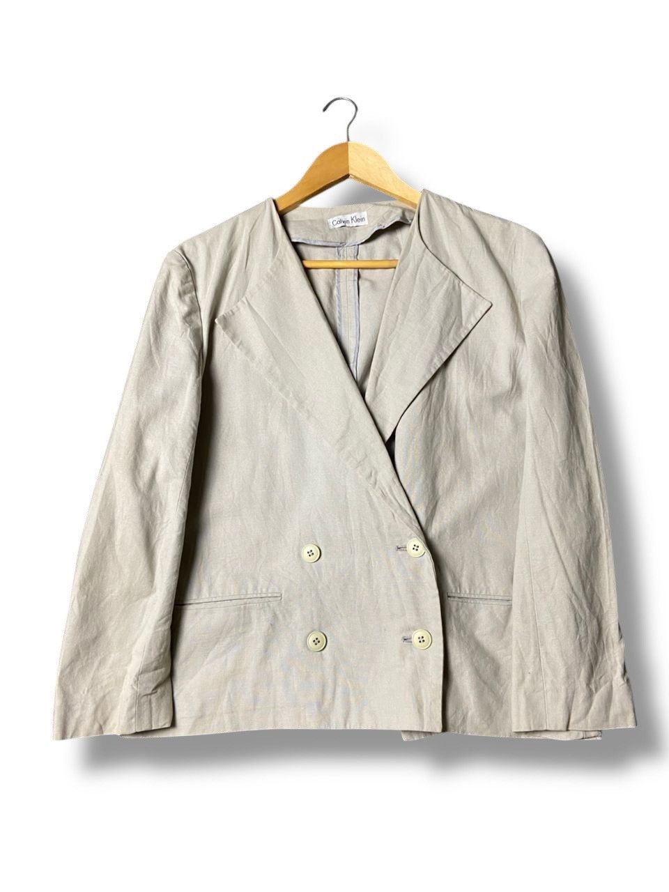 Calvin Klein Calvin Klein Double Breasted Blazer (169) Size US XXS / EU 40 - 1 Thumbnail