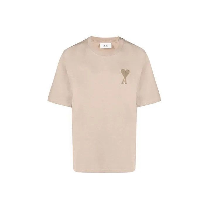 AMI AMIPARIS Heart Logo Embroidered T-Shirt -2507 Size XL / US 12-14 / IT 48-50 - 1 Thumbnail