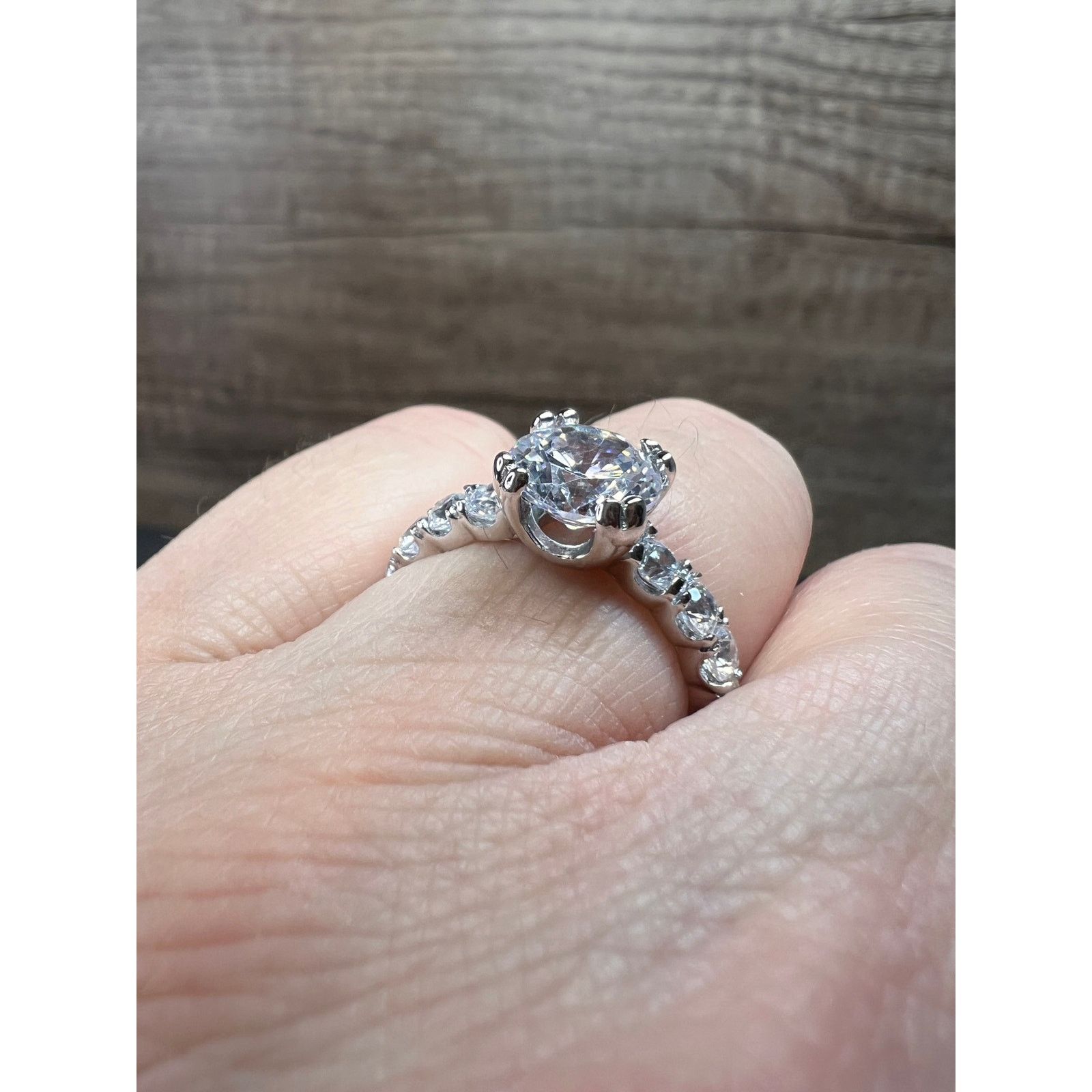 Other Cubic zirconia sterling silver ring size 7 Size ONE SIZE - 6 Thumbnail