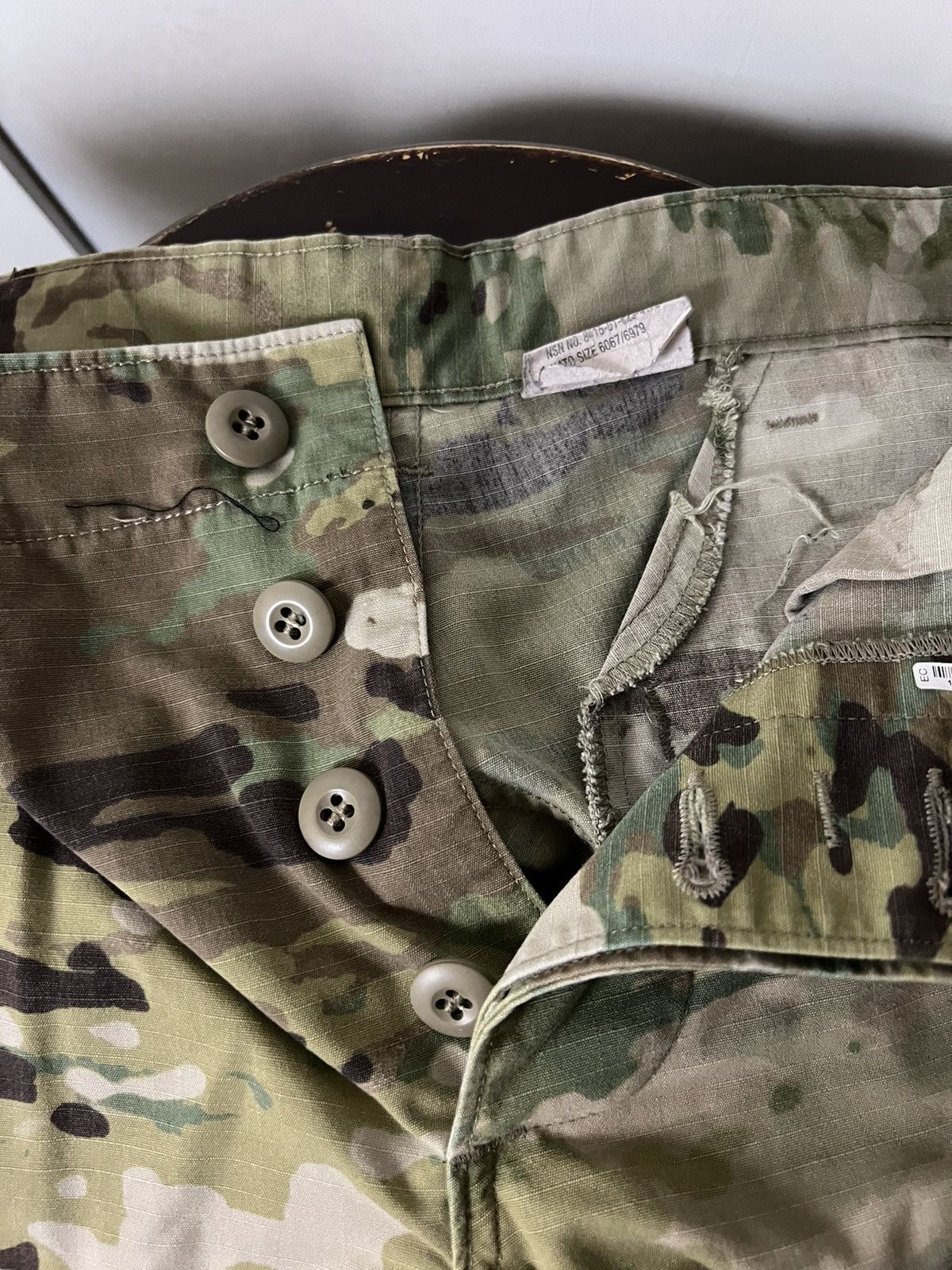 Vintage US Army Military Combat 8 Pocket Cargo Button Up Pants Size US 31 - 5 Thumbnail