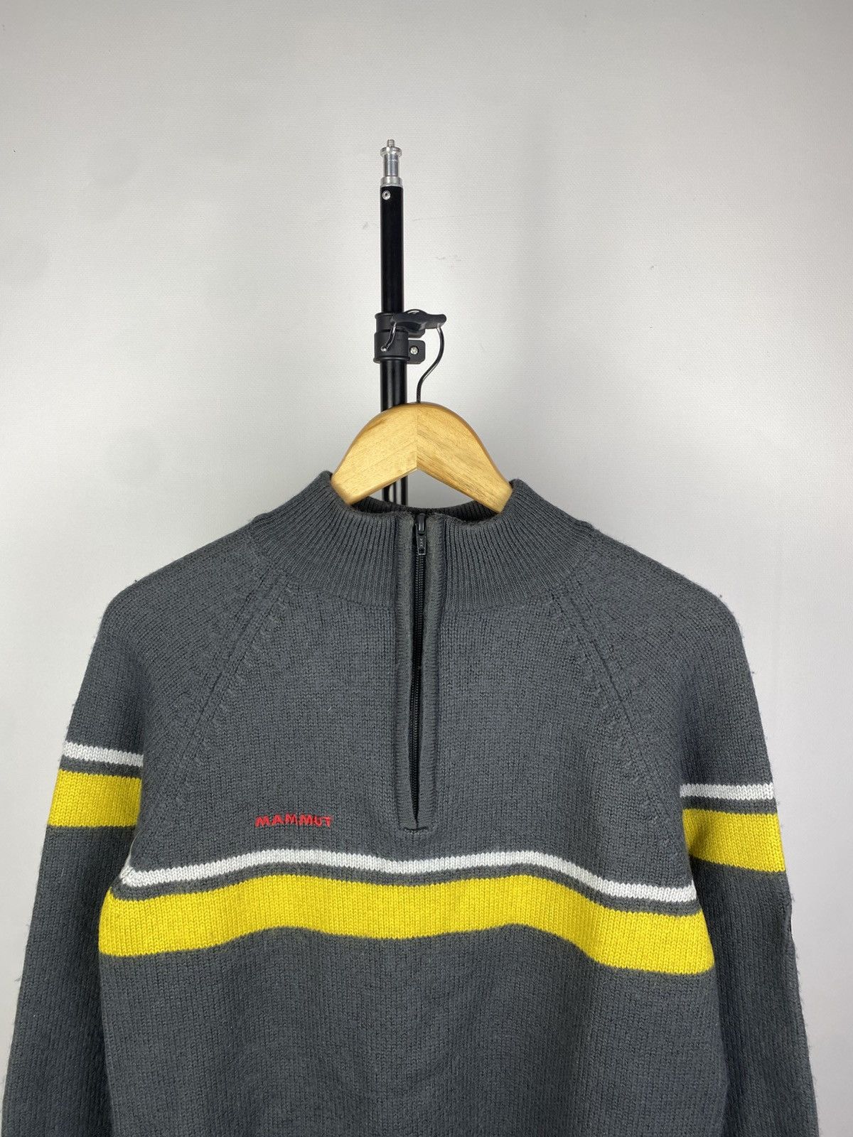 Mammut × Vintage Vintage 90s Mammut 1/4 Zip Knitted Sweater Size US S / EU 44-46 / 1 - 2 Thumbnail