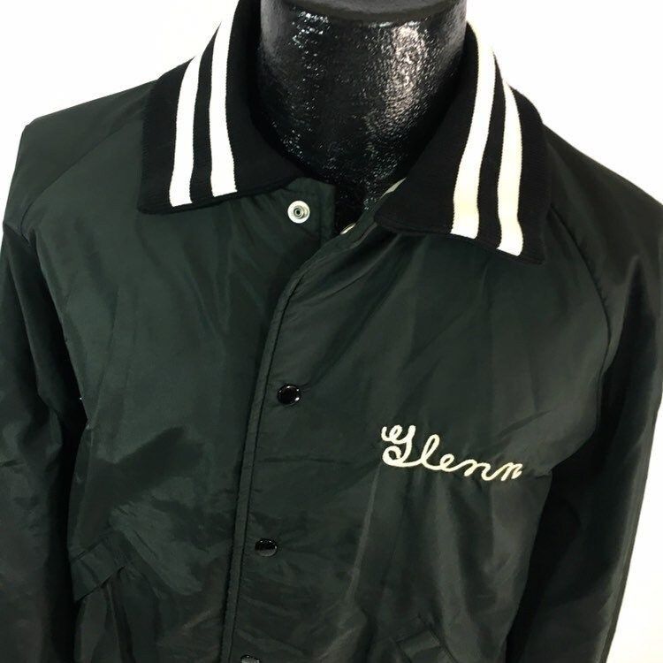 Dunbrooke Vtg Pla-Jac Nylon REEFER MADNESS Embroidered RINGER Jacket Size US L / EU 52-54 / 3 - 5 Thumbnail