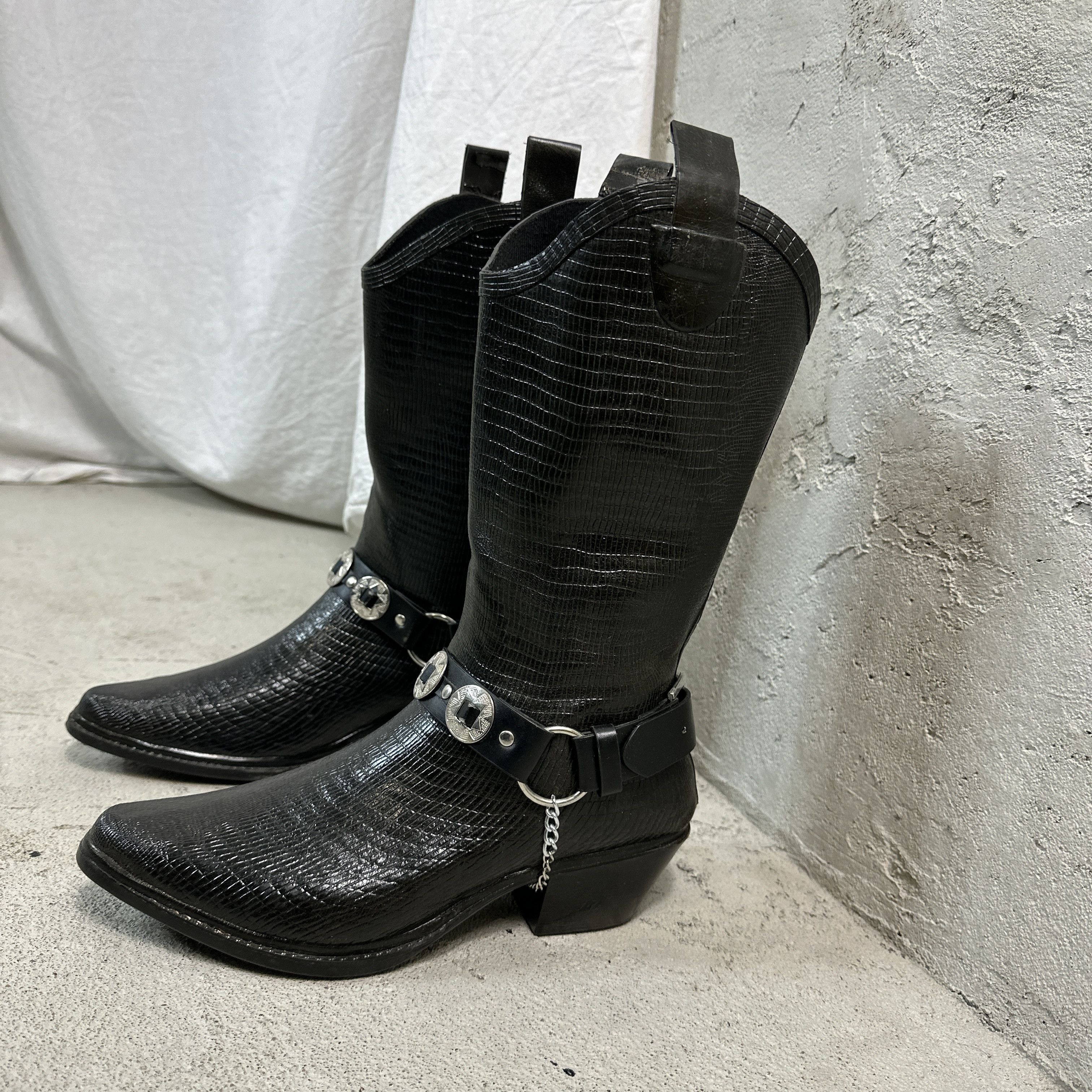 Vintage Shoes Wellingtons Cowboy boots Size US 8 / IT 38 - 4 Thumbnail
