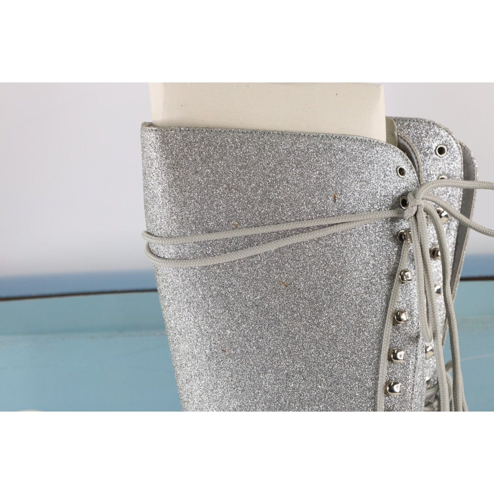 Vintage NOS Vintage 90s Chunky Platform Heeled Go Go Boots Size US 6.5 / IT 36.5 - 6 Thumbnail