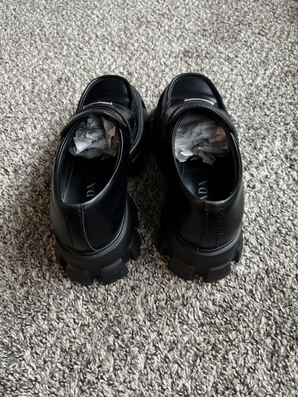 Prada Prada Monolith Brushed Leather Loafer. Size US 9 / EU 42 - 4 Thumbnail