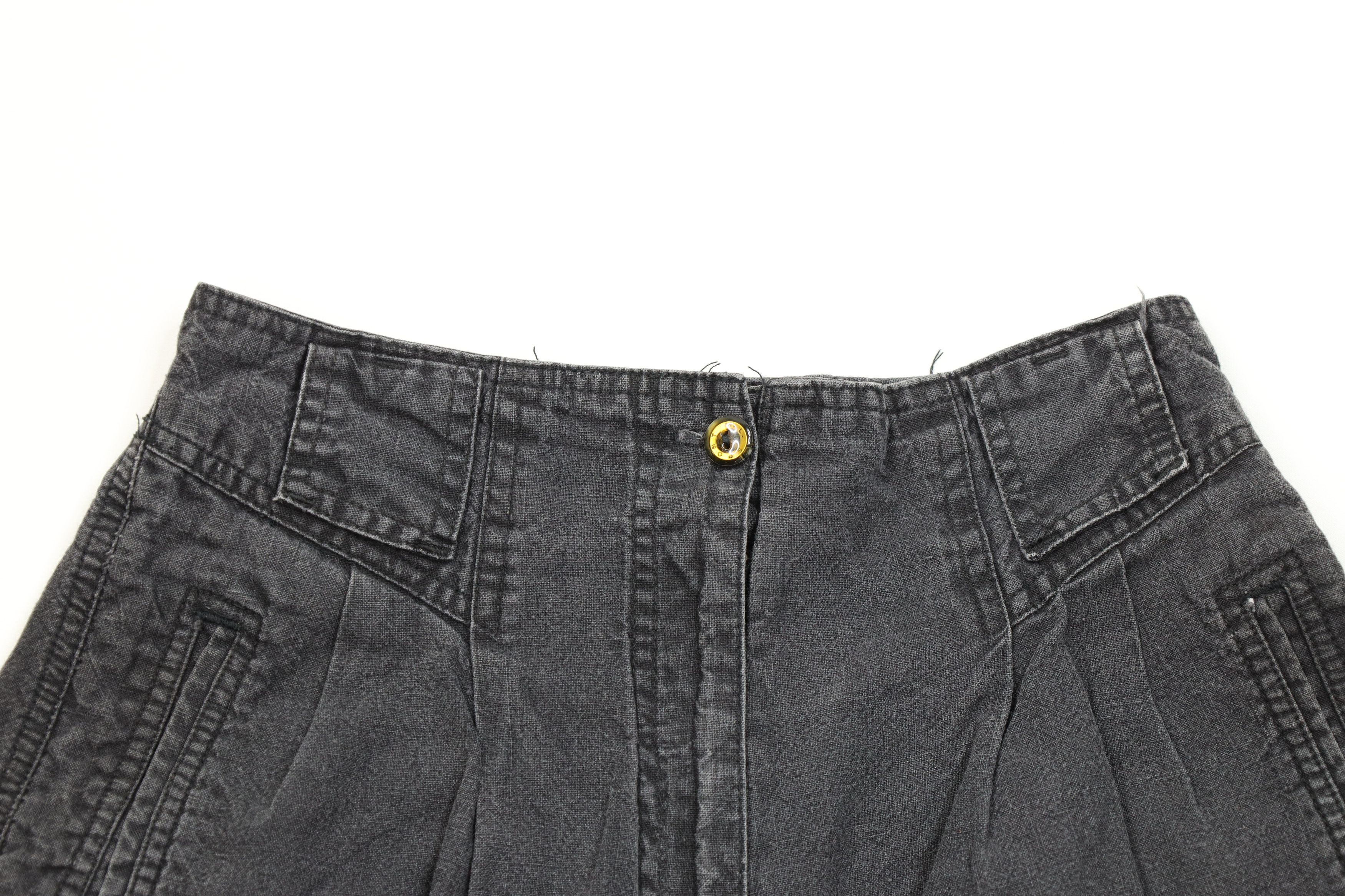 Vintage Vintage 80s 90s Streetwear Cuffed Bermuda Shorts Black Size 30" / US 8 / IT 44 - 2 Thumbnail