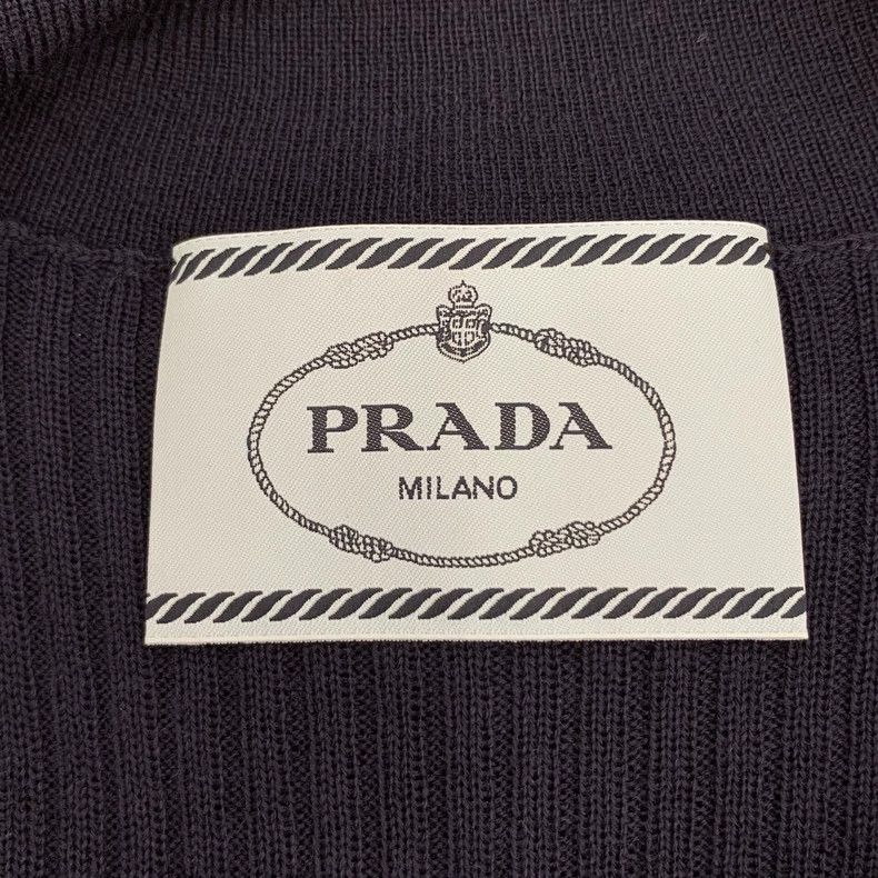 Prada Prada Blue logo letter wool knitted pleated dress 2501-Next Size XS / US 0-2 / IT 36-38 - 6 Thumbnail