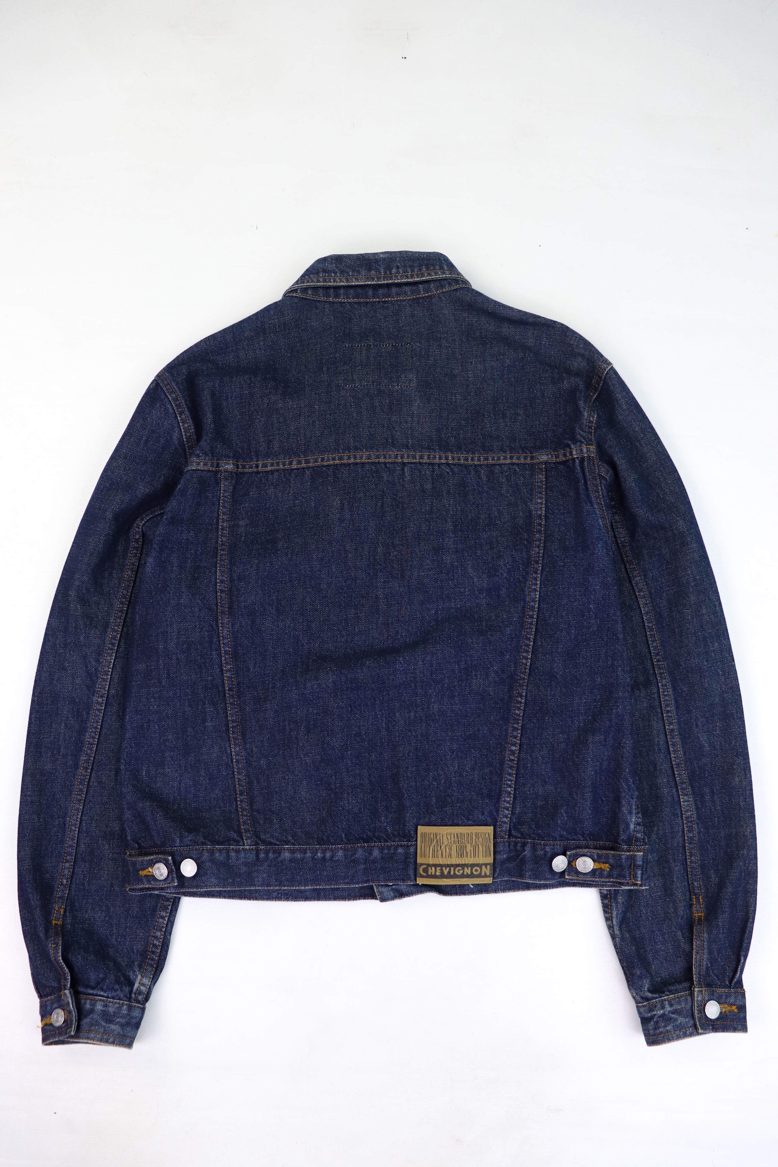Chevignon CHEVIGNON Vintage Bartack Nippon 14 Indigo Blue Denim Jacket Size US L / EU 52-54 / 3 - 2 Thumbnail