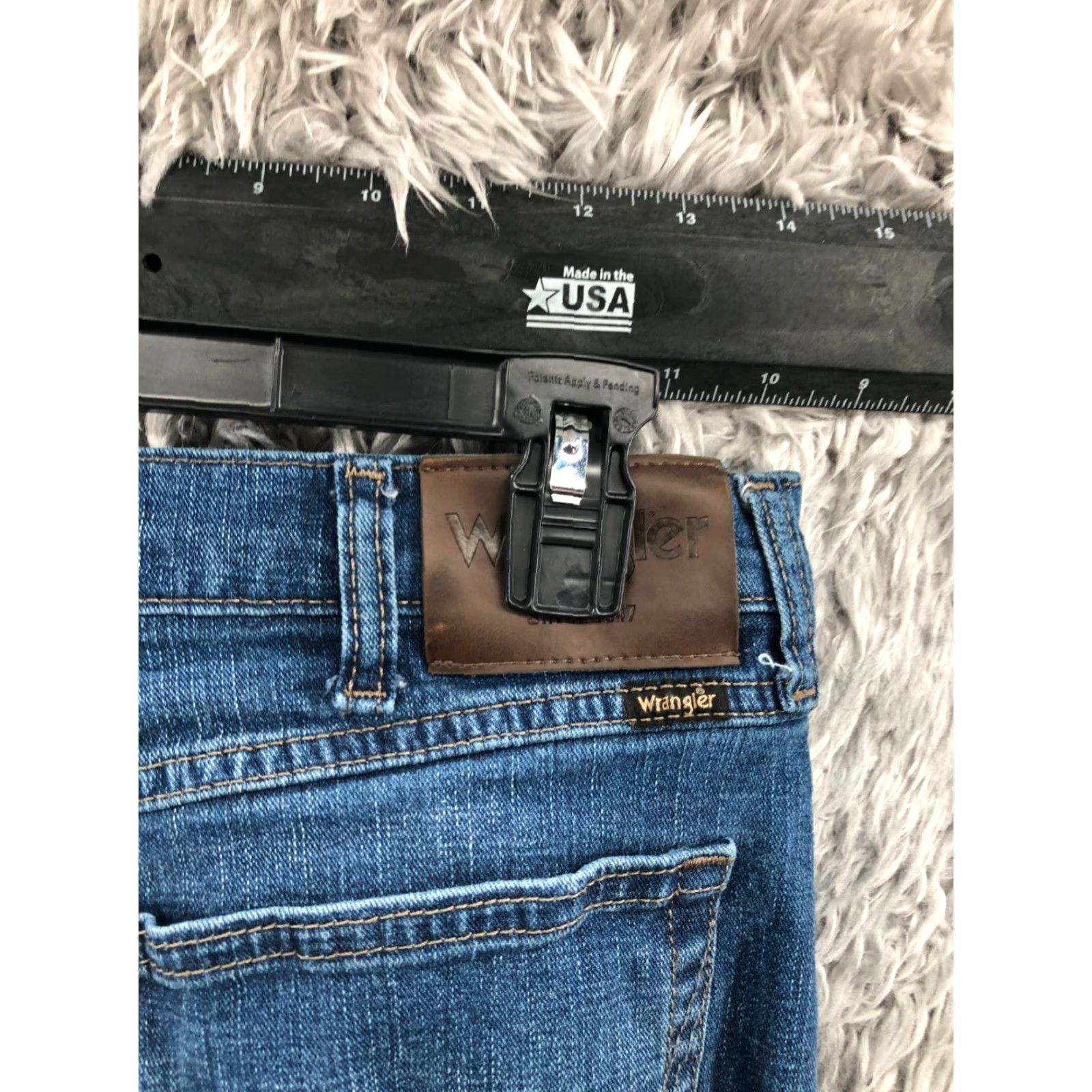 Wrangler Wrangler Jeans - Relaxed Straight Mid Rise Blue 32x30 Mens Regular Denim 5-Pocket Belt Loops Cotton Blend Size US 32 / EU 48 - 6 Thumbnail