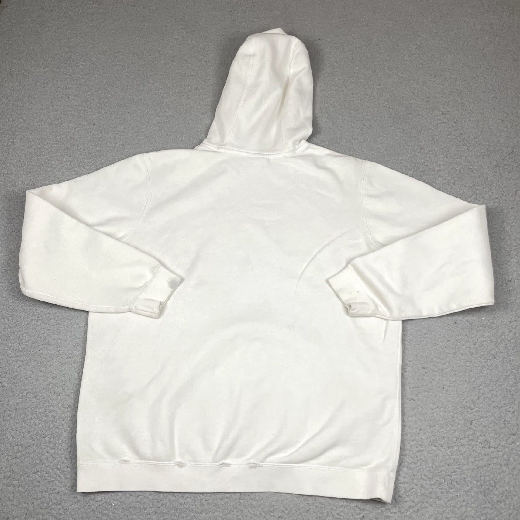 Nike VINTAGE Nike Sweatshirt Mens Sweatshirt L White Distressed Crew Neck Swoosh Logo Hoodie Size US L / EU 52-54 / 3 - 6 Thumbnail