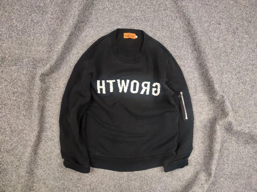 Japanese Brand Vintage 90's Double Steal Japanese Logo Black Sweatshirt Size US M / EU 48-50 / 2 - 1 Thumbnail