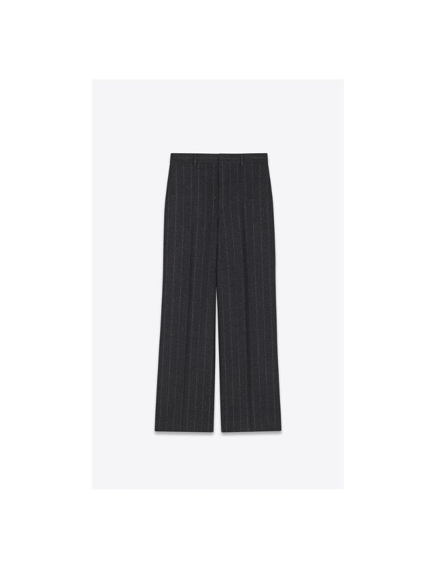 Saint Laurent Paris o1bcso1str1024 Wide Leg Pants in Black Size US 36 / EU 52 - 1 Thumbnail