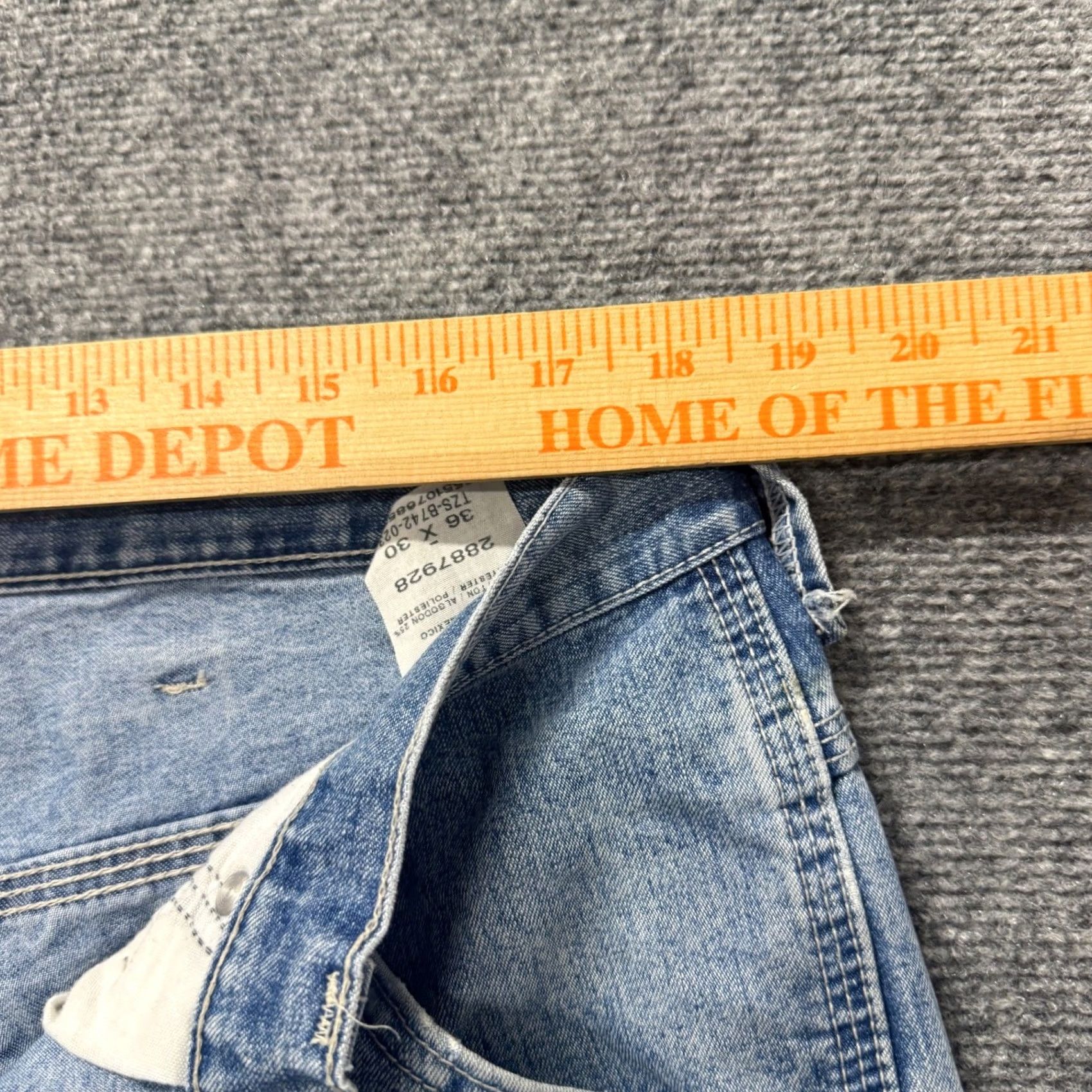 Lee Lee Jeans Carpenter Dungarees Cotton Blend Light Wash 36x30 Men Blue Regular Inseam 30 Stained Distressing, Lee, Jeans, Mens Size US 36 / EU 52 - 6 Thumbnail