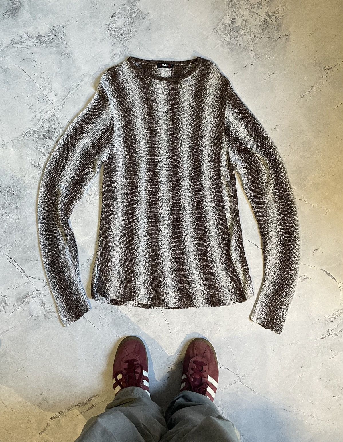 Diesel AvantGarde Vintage Sweatshirt Y2K Printed Knit Japan Sweater Size US XL / EU 56 / 4 - 1 Thumbnail