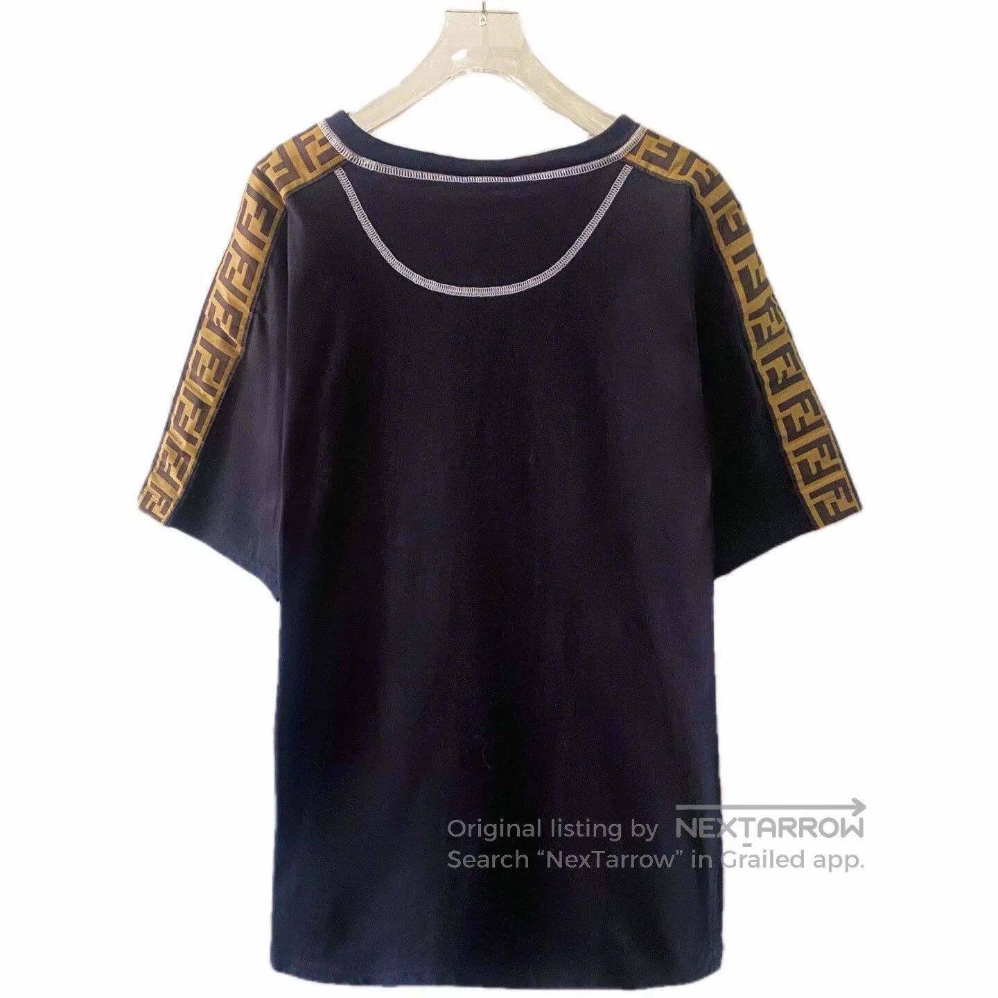 Fendi Fendi Black Logo Print Short Sleeve T-Shirt. Size US L / EU 52-54 / 3 - 2 Thumbnail
