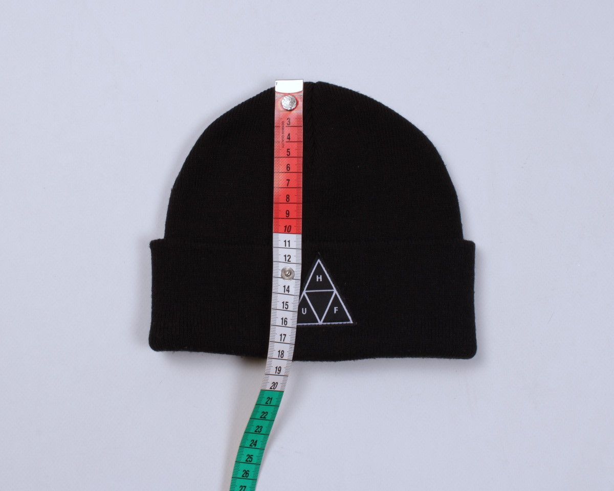 Huf HUF Acrylic Black Beanie Hat Logo Front Size ONE SIZE - 9 Thumbnail
