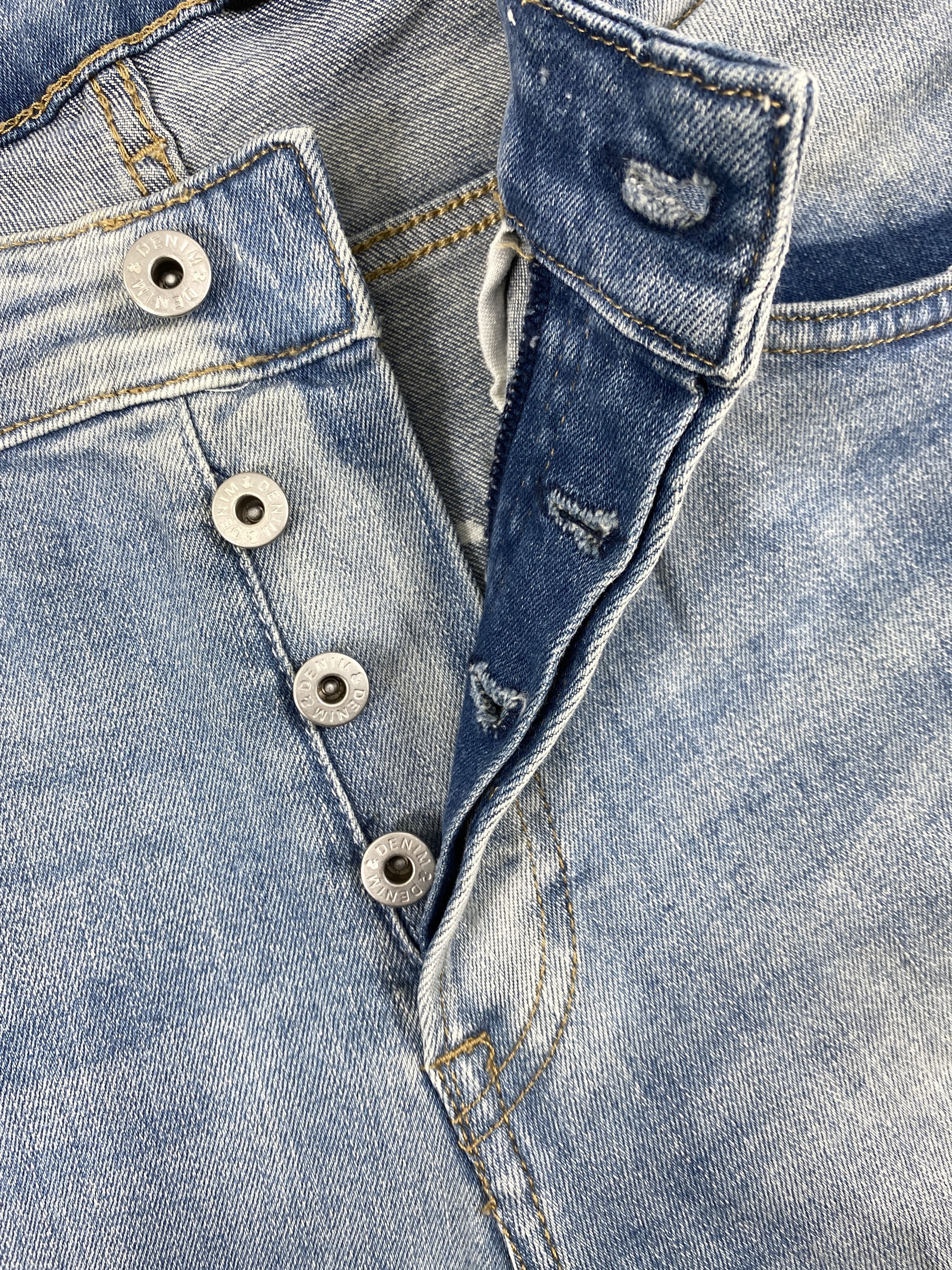 H&M H&M Japanese Brand Distressed Denim 34x28.5 -JN013 Size US 34 / EU 50 - 7 Thumbnail