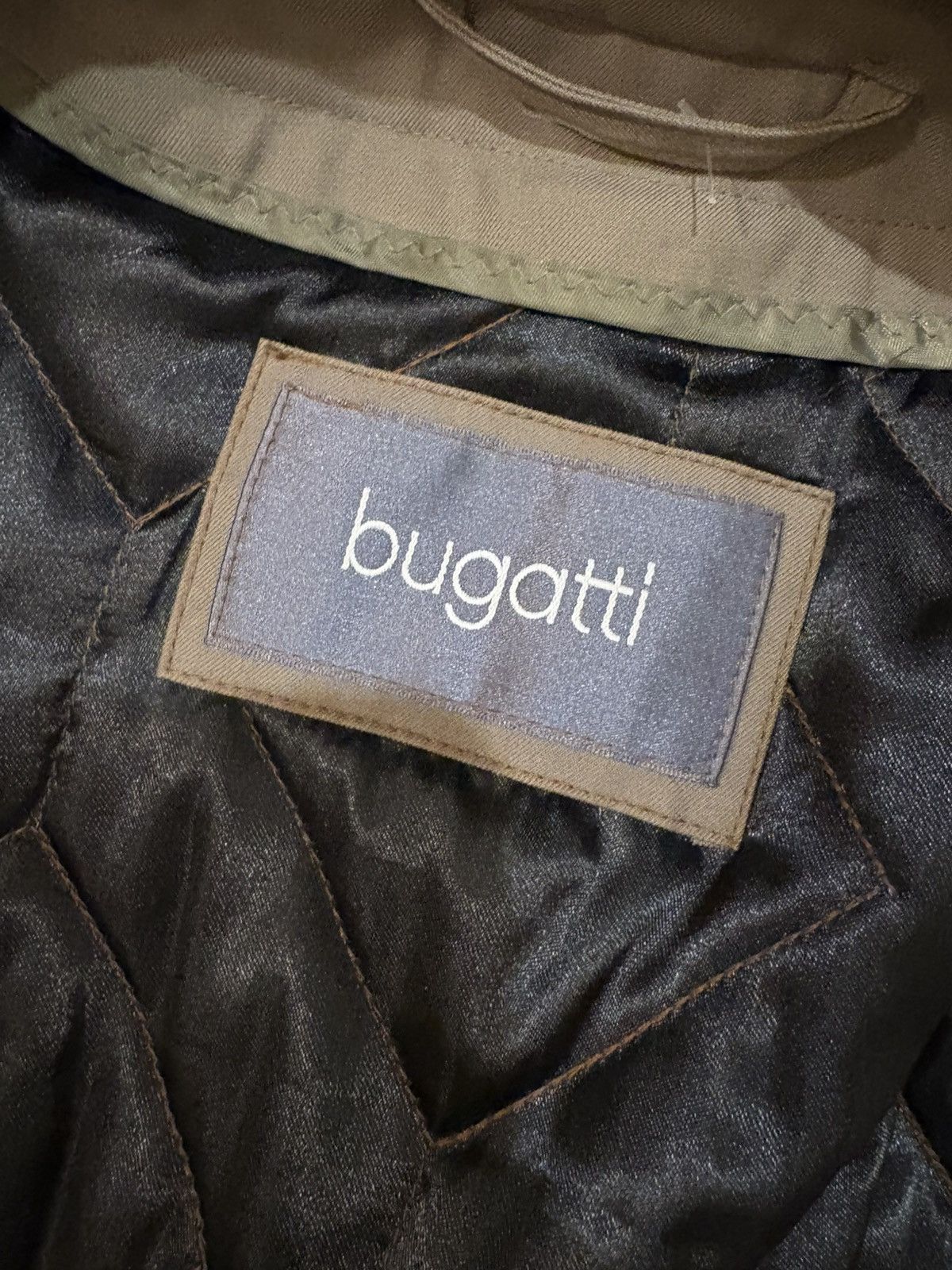 Bugatti Bugatti Olive Cotton Blend Car Coat – Quilted Lining, Sz 40R Size US XXS / EU 40 - 5 Thumbnail