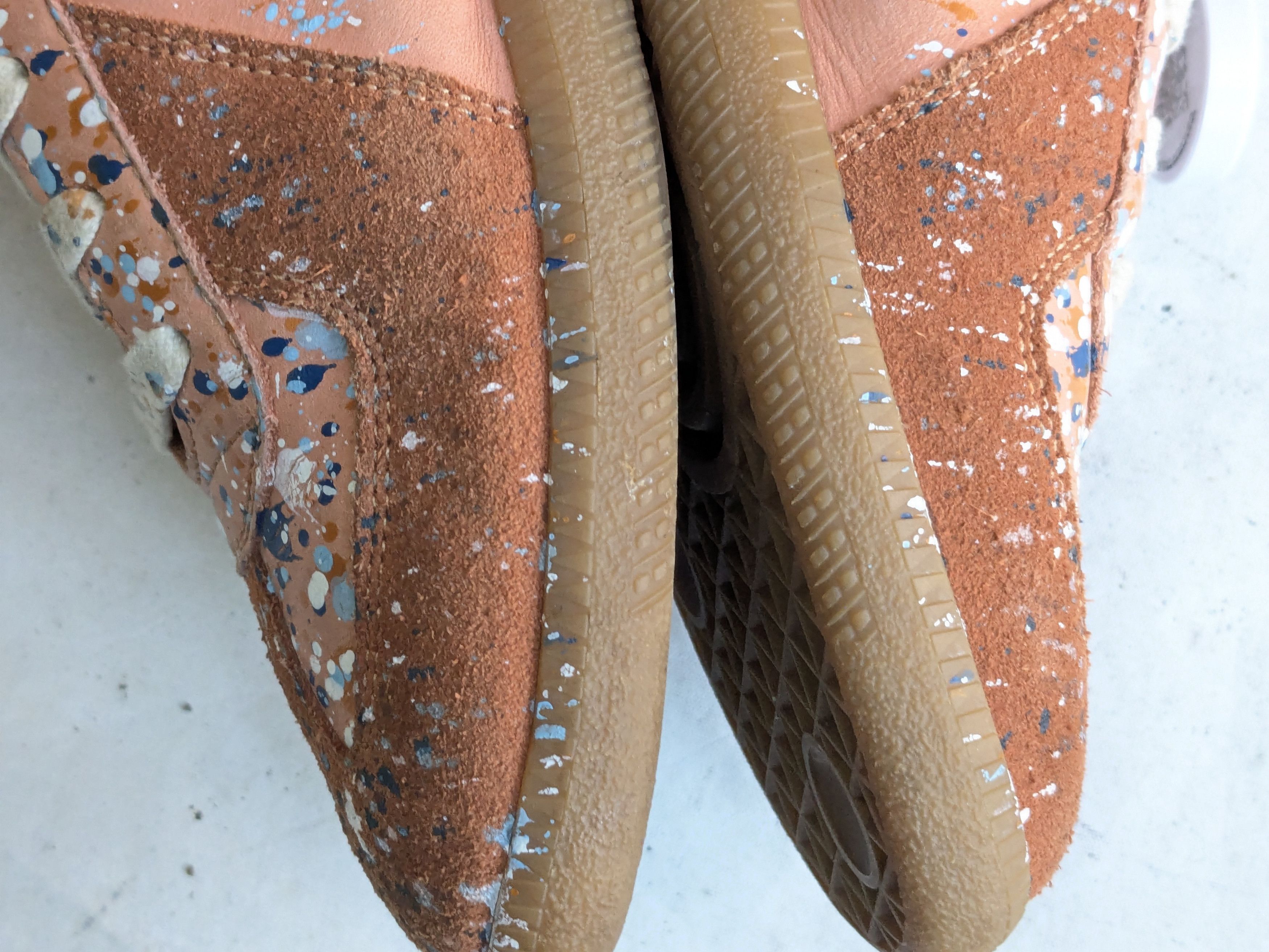 Maison Margiela Maison Margiela GAT Replica Orange Paint Splatter 10 43 Low Size US 10 / EU 43 - 12 Thumbnail