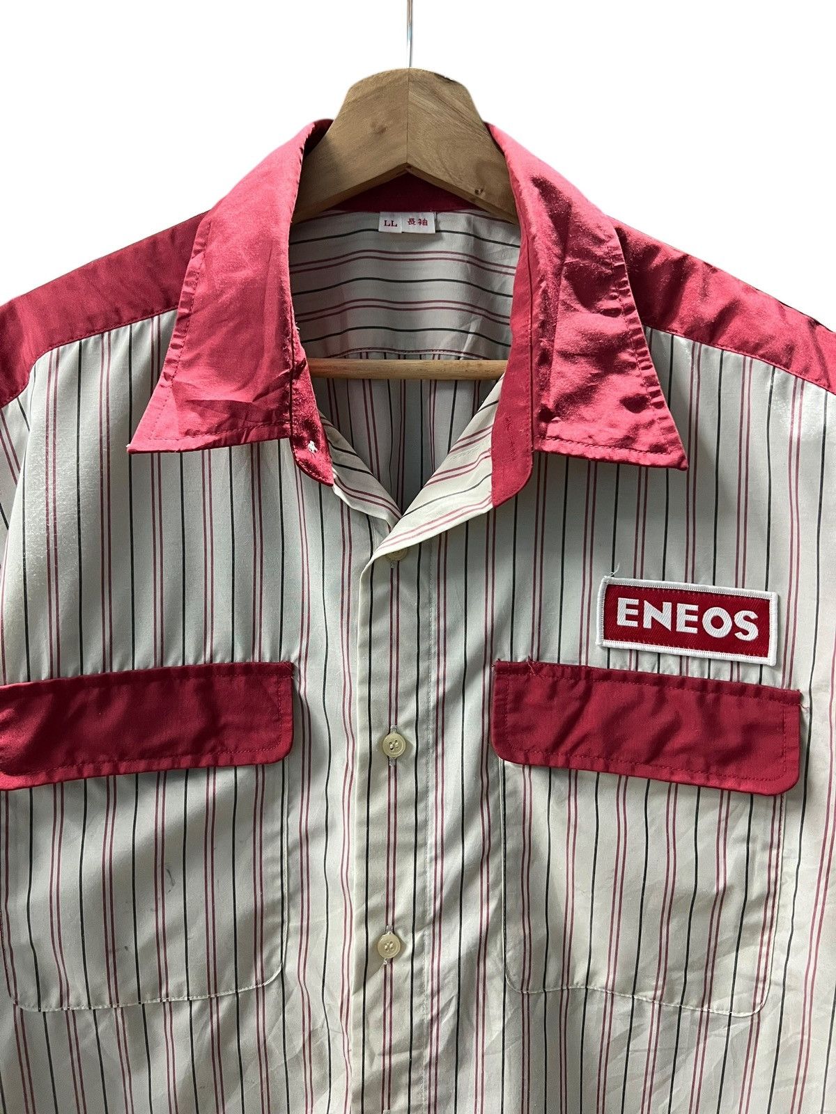 Japanese Brand Vintage Eneos Button Up Long Sleeve Shirt Size US L / EU 52-54 / 3 - 3 Thumbnail