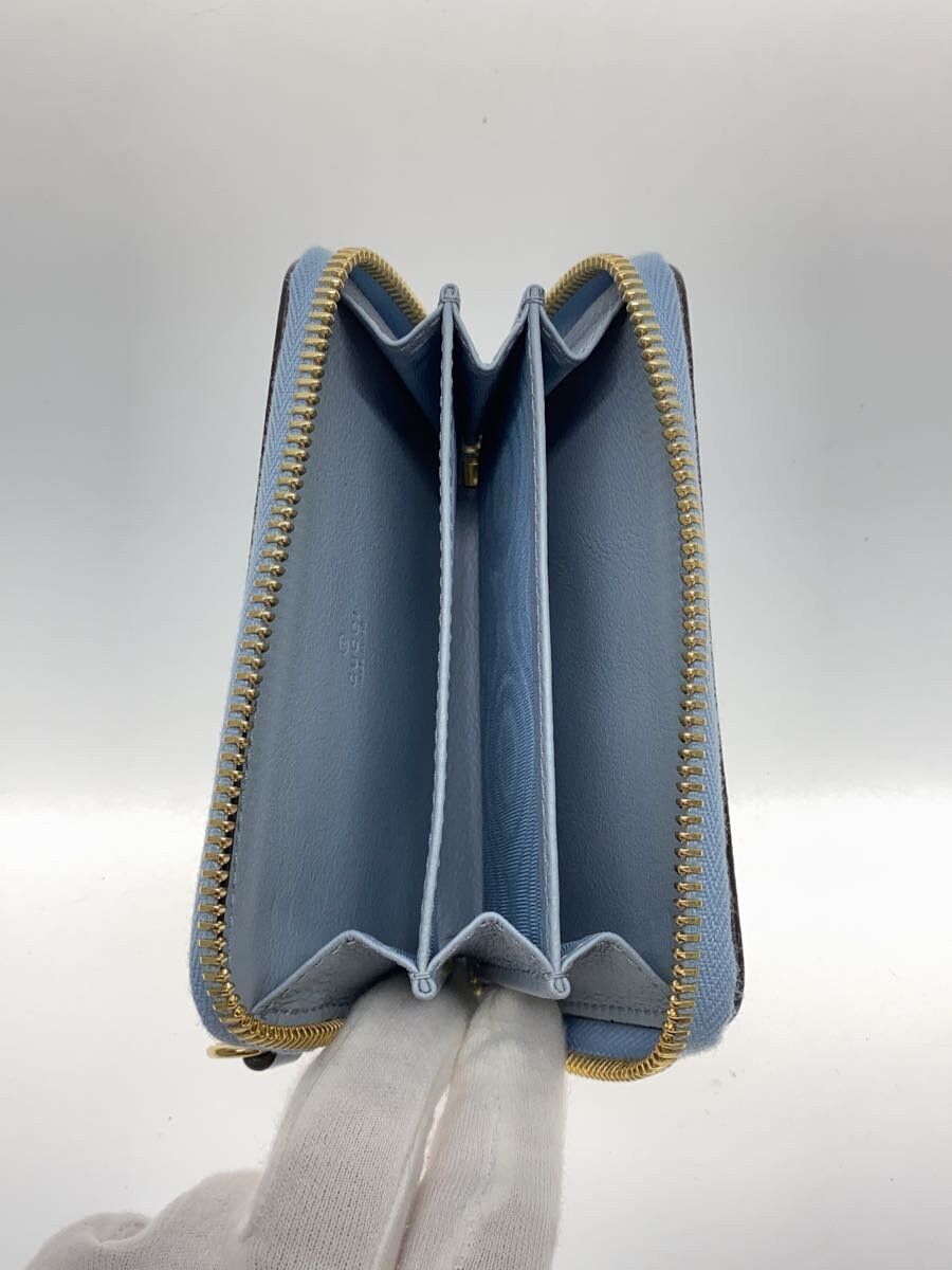 Gucci Gucci Double G GG Supreme Zip Card Case Blue Size ONE SIZE - 4 Thumbnail