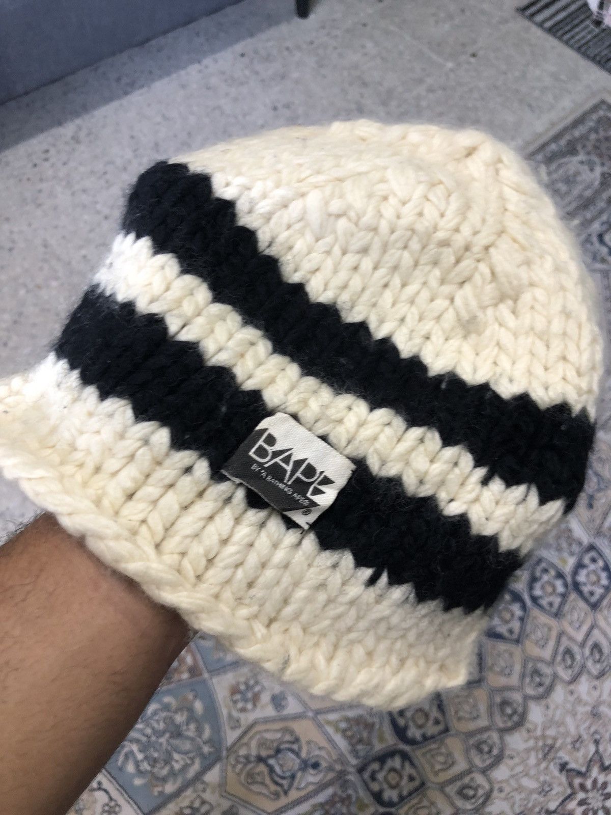 Bape Vintage Bape Knit Beanie Size ONE SIZE - 5 Thumbnail