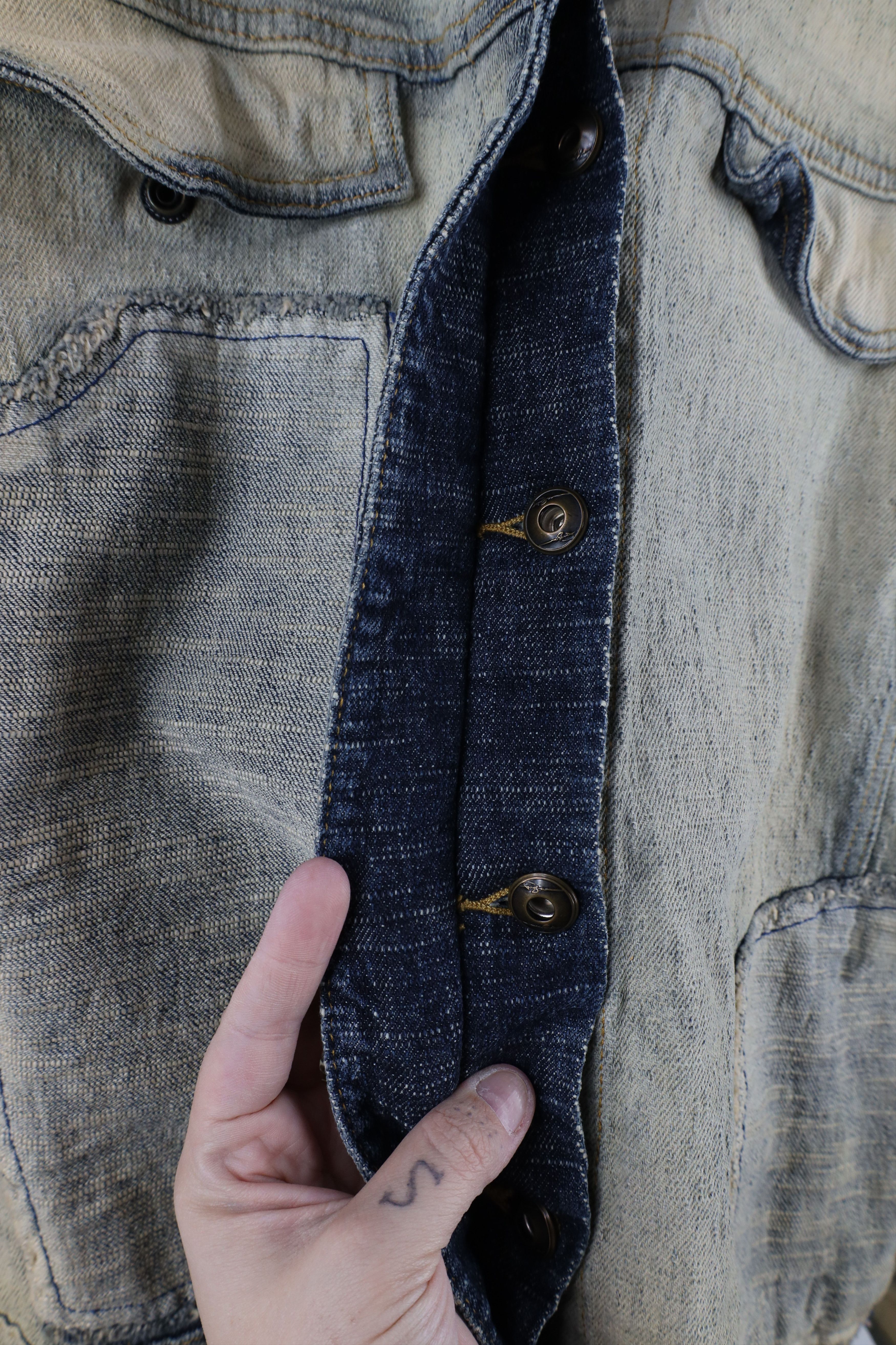 Fubu × Vintage Vintage FUBU Spell Out Stretch Denim Jean Trucker Jacket Size XL / US 12-14 / IT 48-50 - 11 Thumbnail