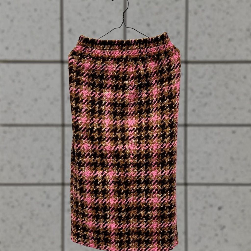 Miu Miu Miu Miu Skirt Wool Cotton Tweed Multicolor Size 40 Ladies Regular Medium? Size 27" / US 4 / IT 40 - 1 Thumbnail
