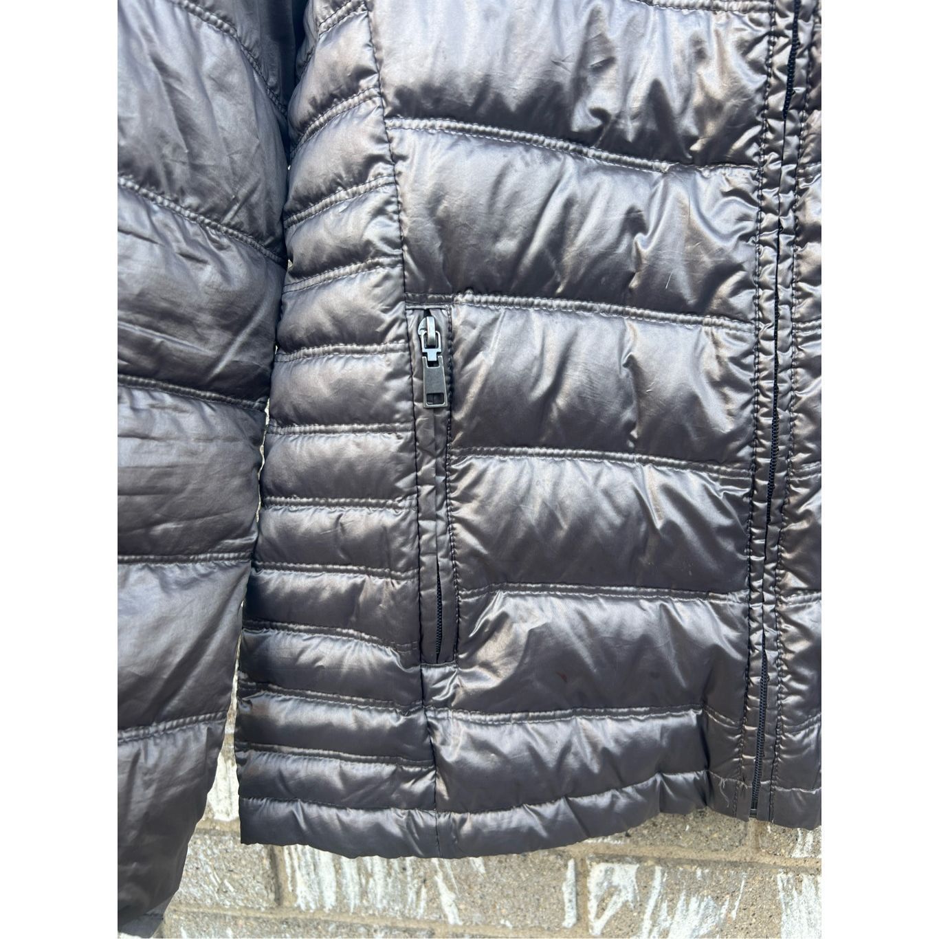 Bass GH Bass Outdoors Shinny Silver Woman’s Winter Jacket Size Me Size M / US 6-8 / IT 42-44 - 4 Thumbnail