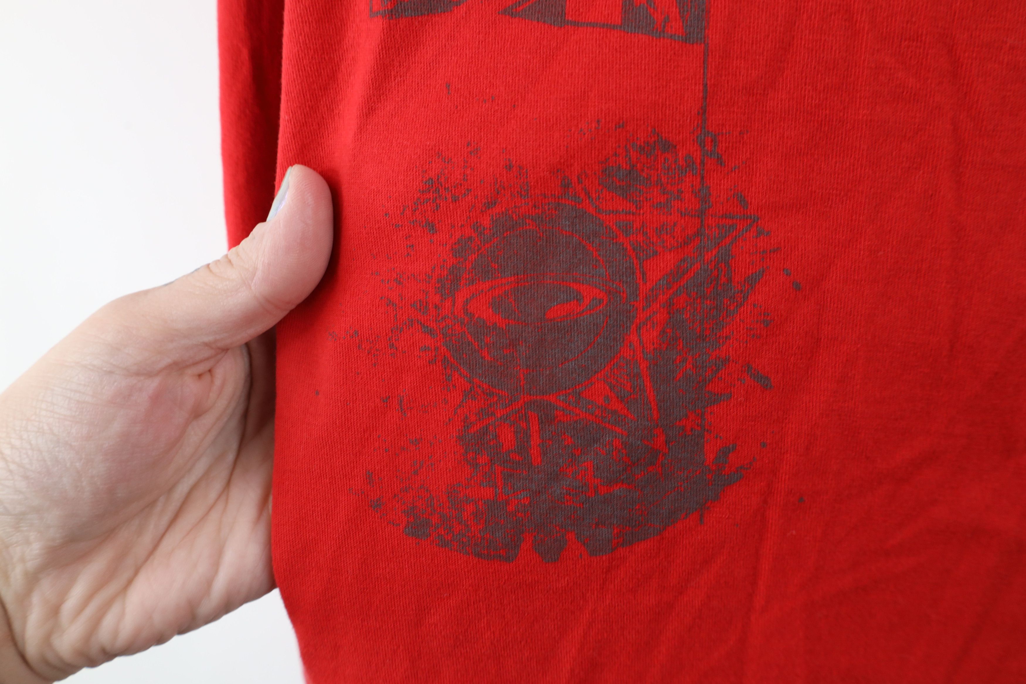 Oakley Vintage Oakley Big Logo Long Sleeve T-Shirt Red Cotton Size US M / EU 48-50 / 2 - 5 Thumbnail