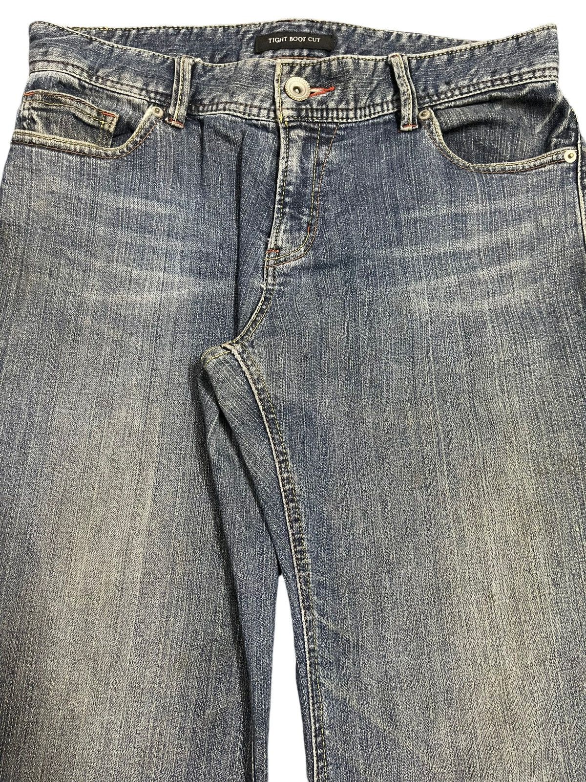 KMRii Vintage Japanese Brand Blue Wash Tight Bootscut Jeans Size US 32 / EU 48 - 4 Thumbnail