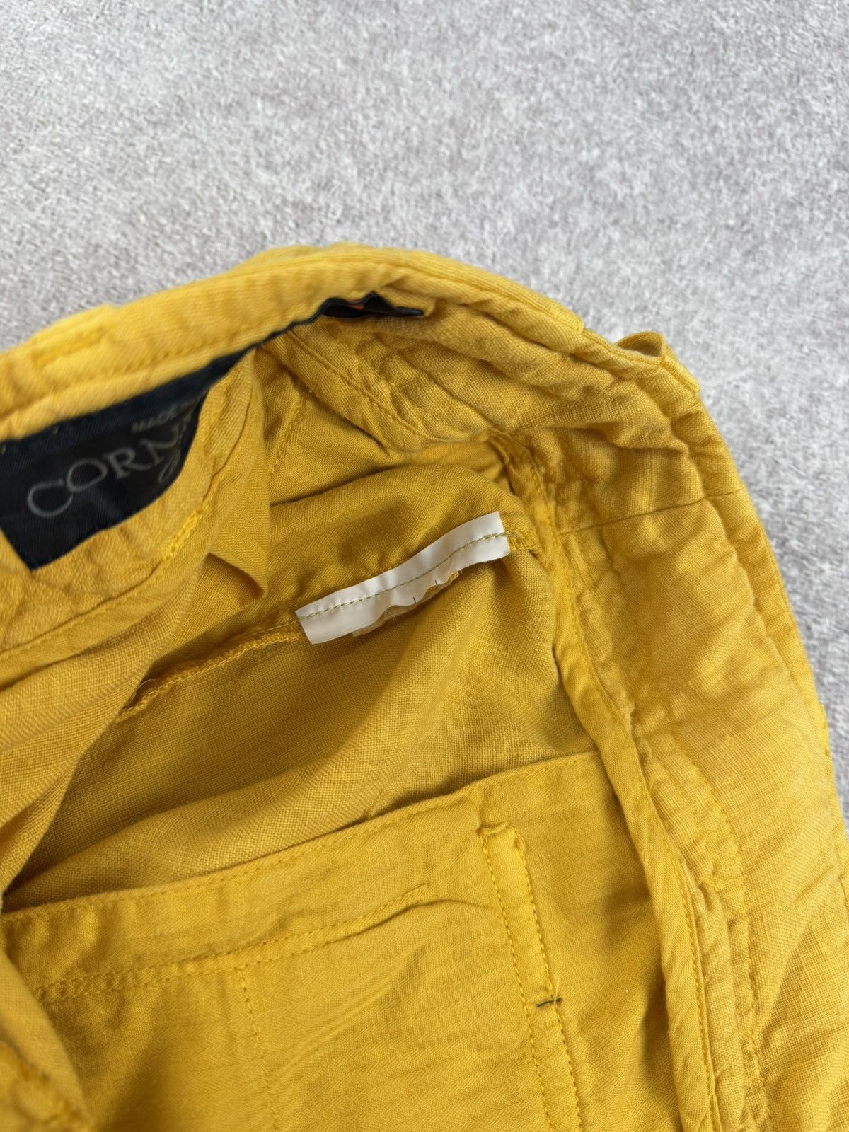 Corneliani Corneliani ID Yellow Linen Shorts Men’s Size 52 Size US 34 / EU 50 - 8 Thumbnail