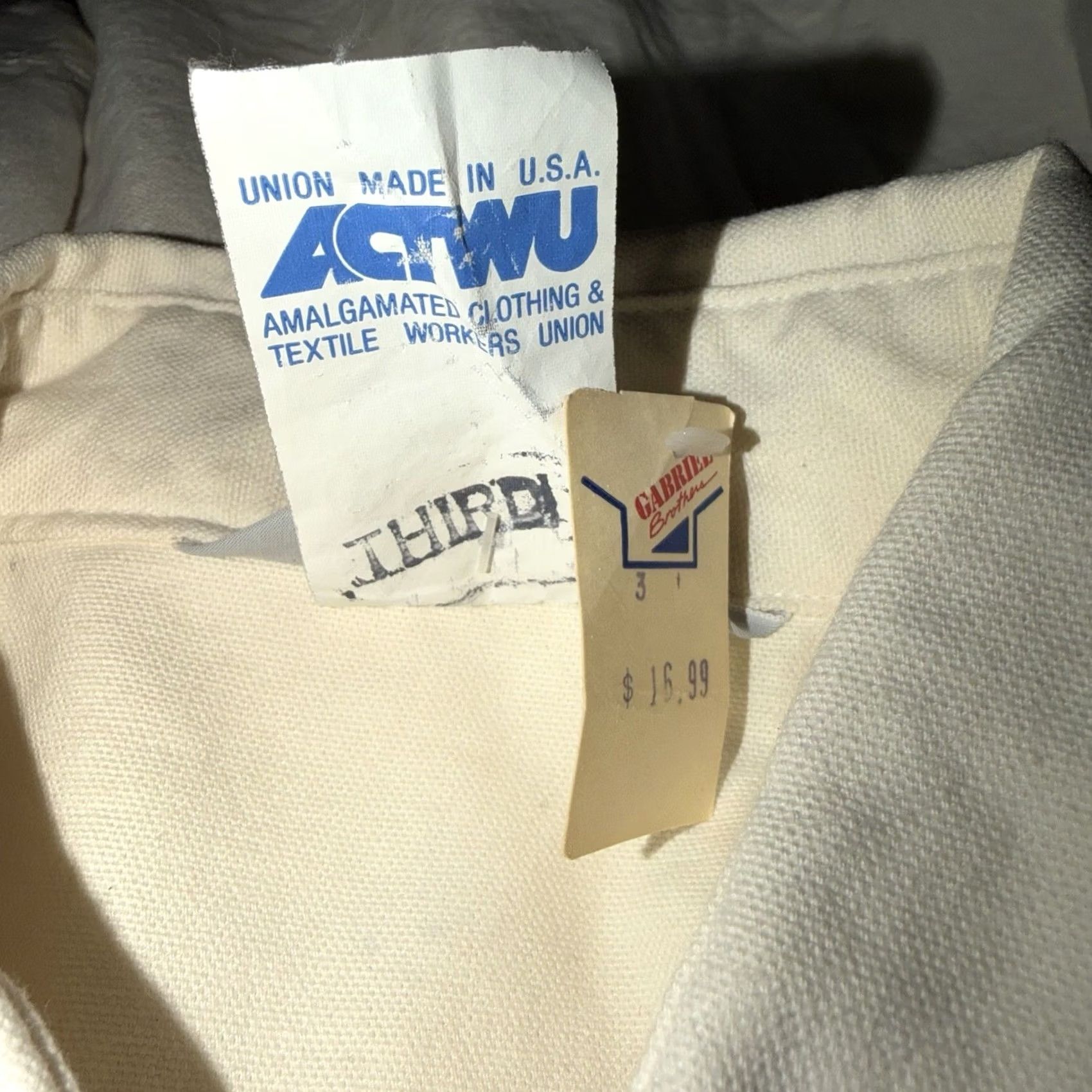 Carhartt Carhartt Mens Long Sleeve Heavyweight Work Shirt XL Outdoor Wear Pockets White Size US XL / EU 56 / 4 - 3 Thumbnail