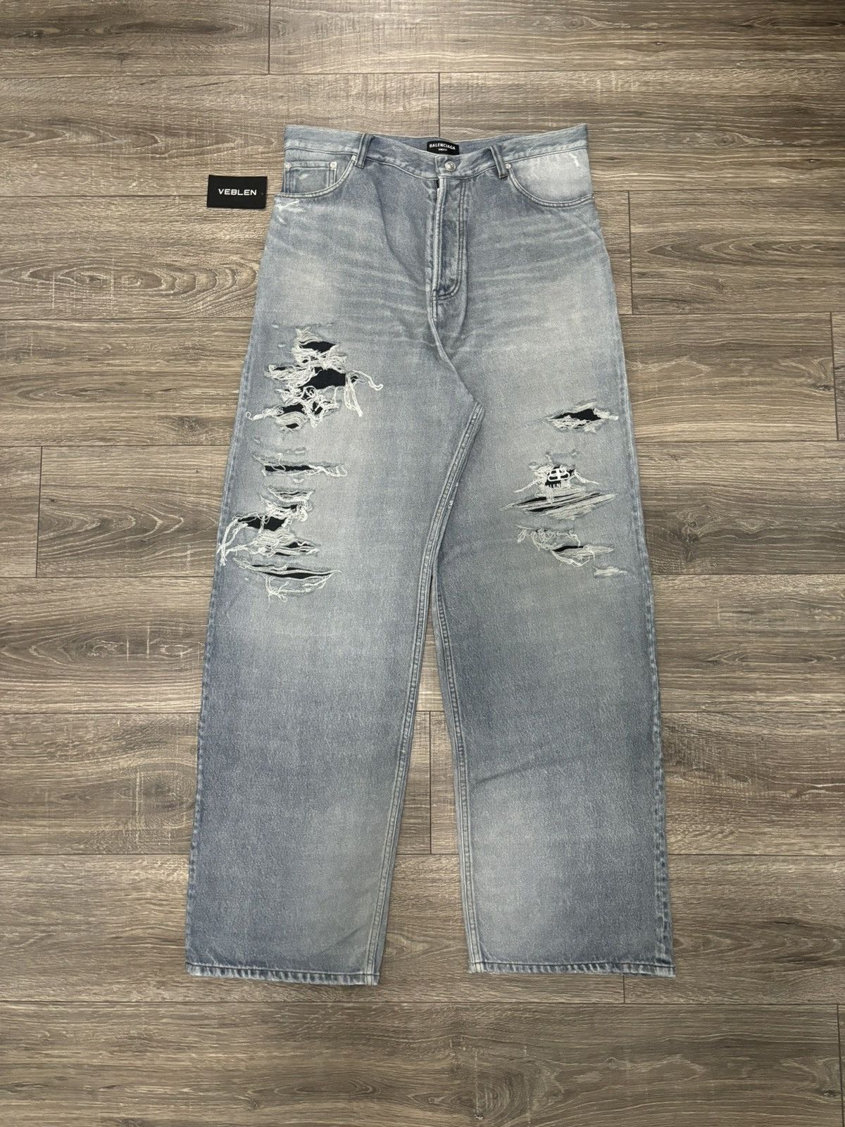 Balenciaga Balenciaga AW/21 Trompe L'oeil Jean Sweatpants Balenciaga Balenciaga AW/21 Trompe L'oeil Jean Sweatpants