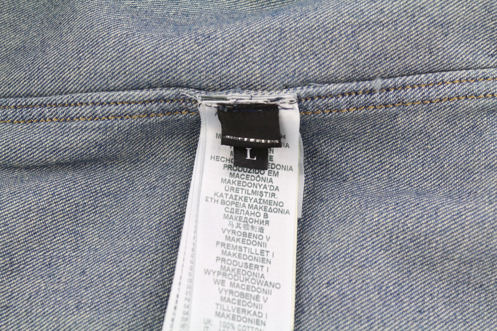 Diesel D-MILLY-SP L Denim Blue Spread Collar 40506 Size US L / EU 52-54 / 3 - 6 Thumbnail