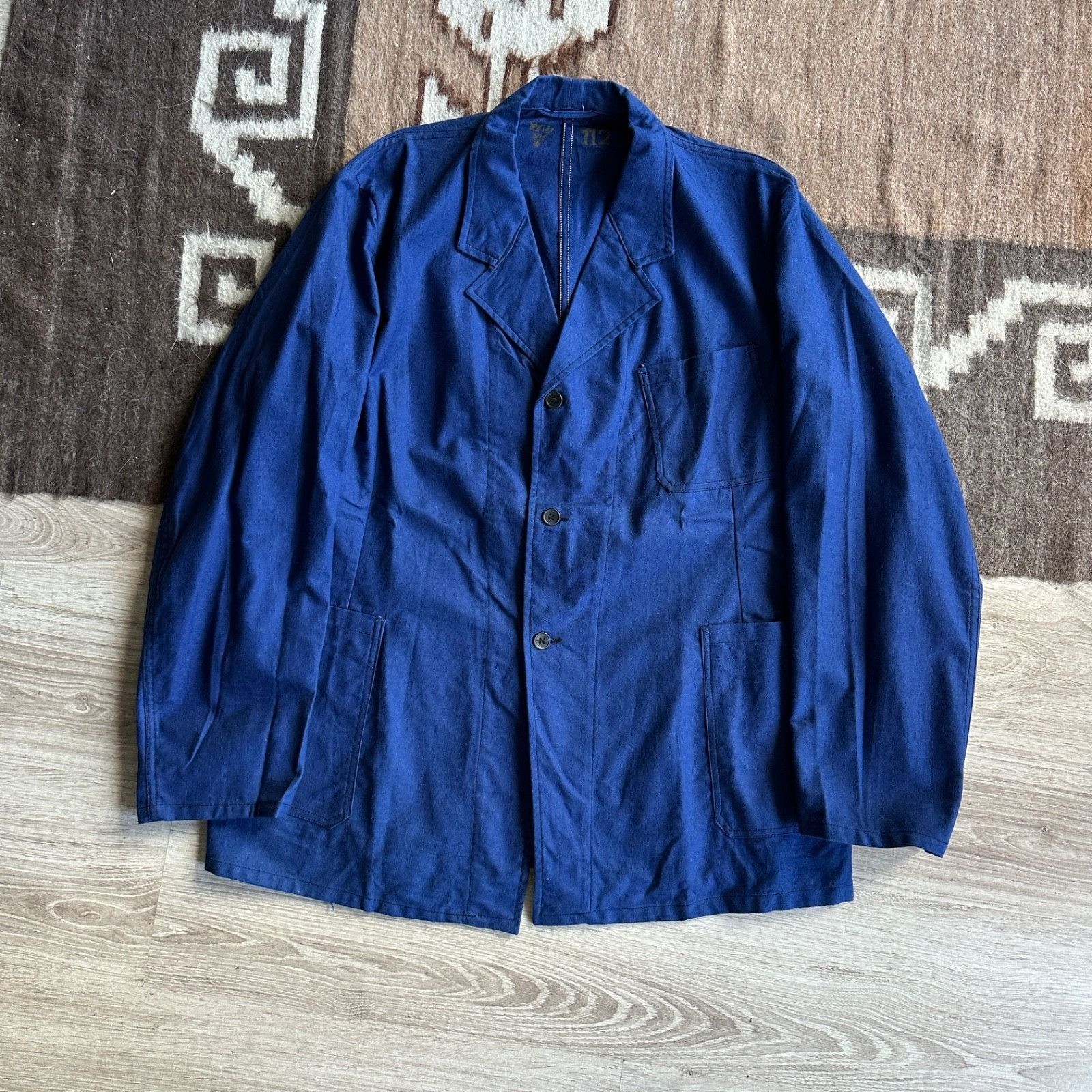 Vintage Vintage French German Workwear Chore Utility Jacket 9360AC Size US L / EU 52-54 / 3 - 1 Thumbnail
