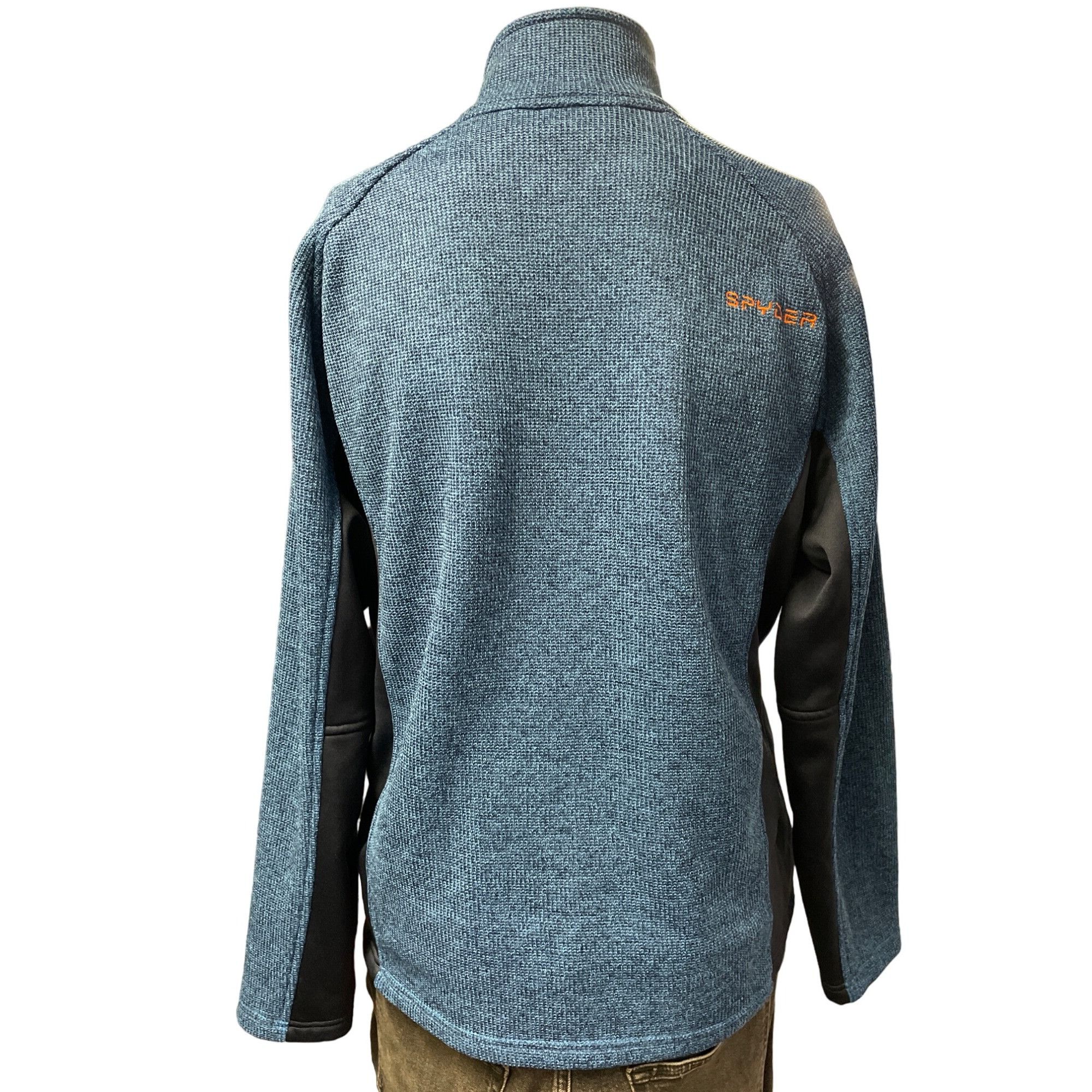 Spyder Spyder Men's Blue/Orange Half Zipper Pullover Sweater Size L Size US L / EU 52-54 / 3 - 3 Thumbnail