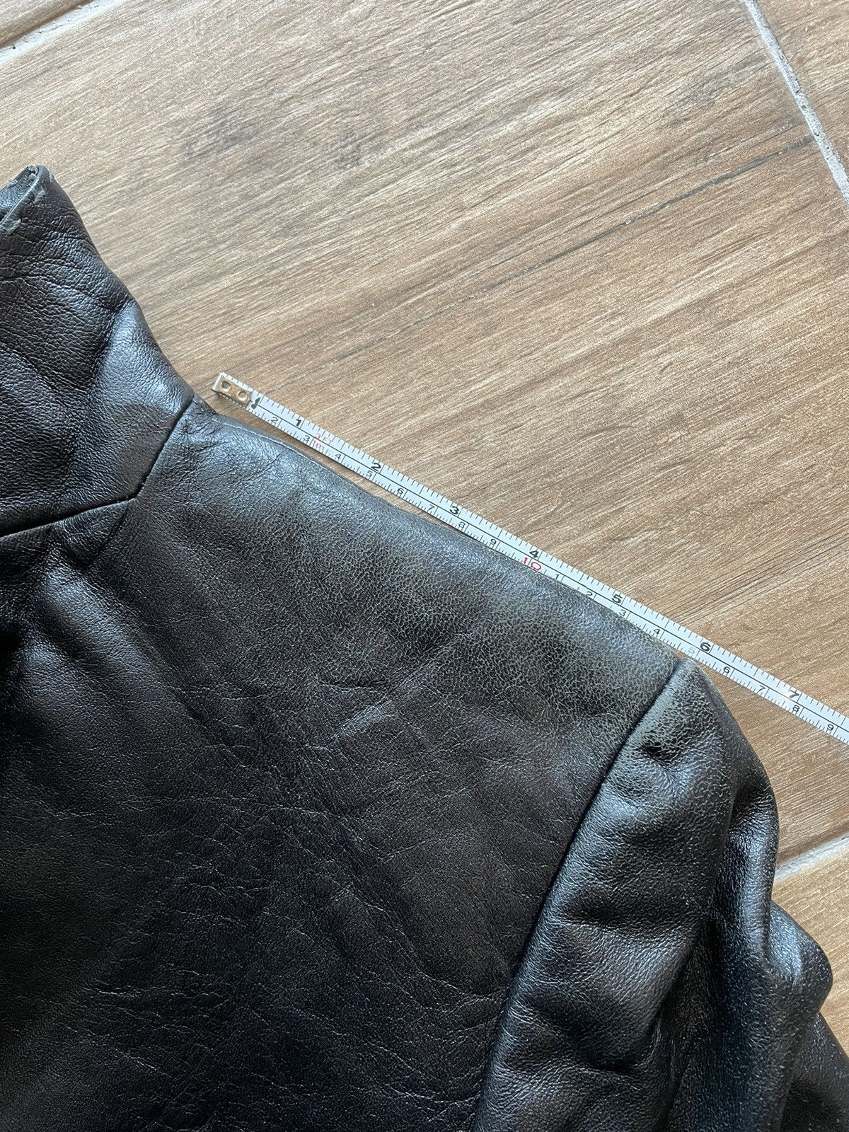Japanese Brand × Le Grande Bleu (L.G.B.) × Tornado Mart Tornado Mart Leather Stitched Blazer Size US M / EU 48-50 / 2 - 25 Thumbnail