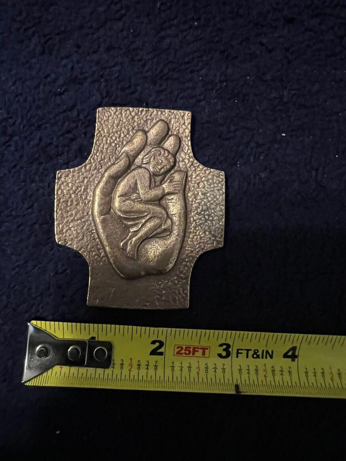 Designer Bronze Cross Child In Hand Buckle Made In Germany Size ONE SIZE - 4 Thumbnail
