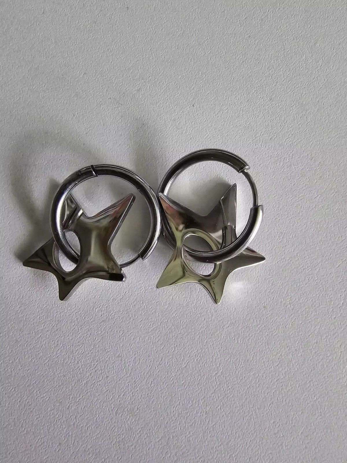 Jewelry Big Irregular Star Hoop Earring Size ONE SIZE - 8 Thumbnail