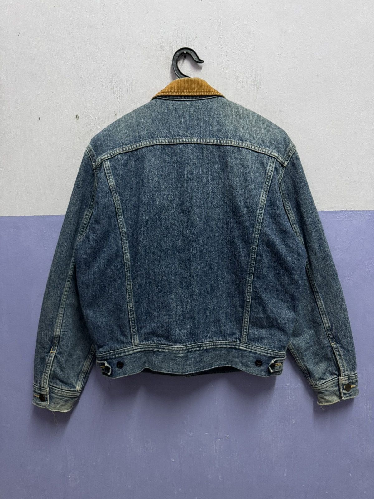 Lee Vintage 70s Lee storm Rider Blanked Linen Denim Jacket Size US M / EU 48-50 / 2 - 5 Thumbnail