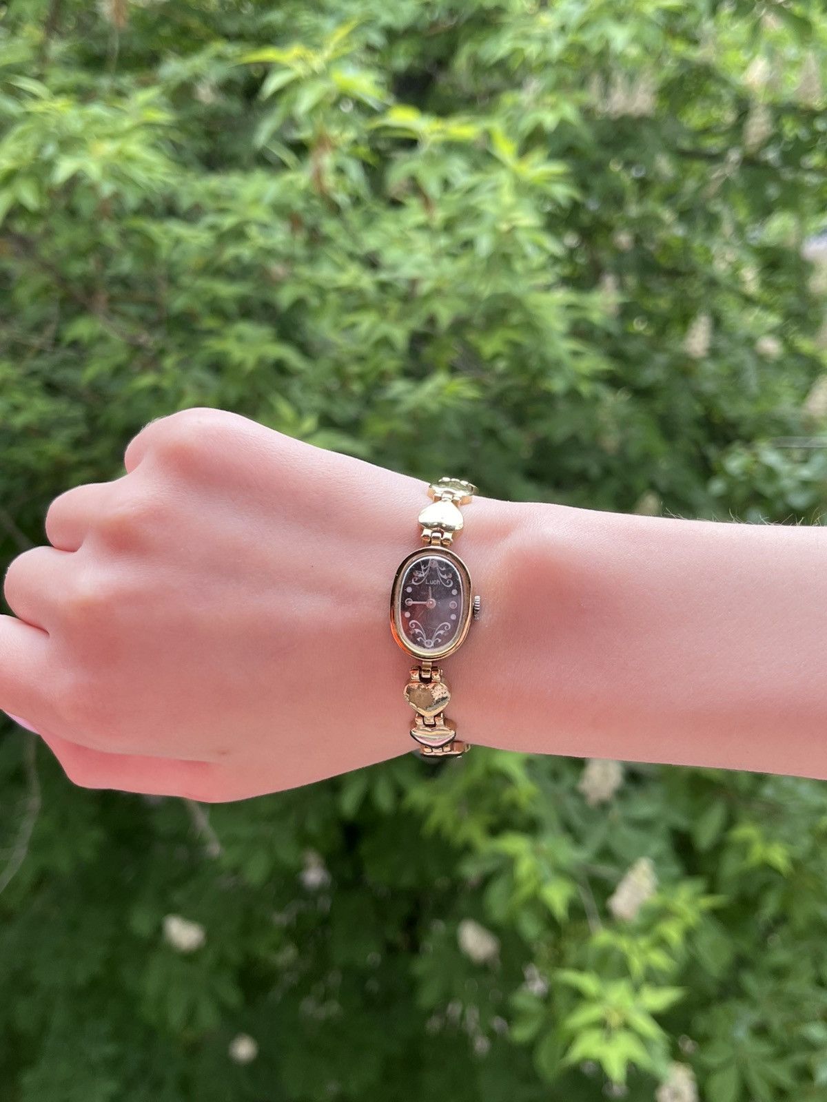 Jewelry × Vintage Vintage Luch Watch with Heart Bracelet Size ONE SIZE - 19 Thumbnail