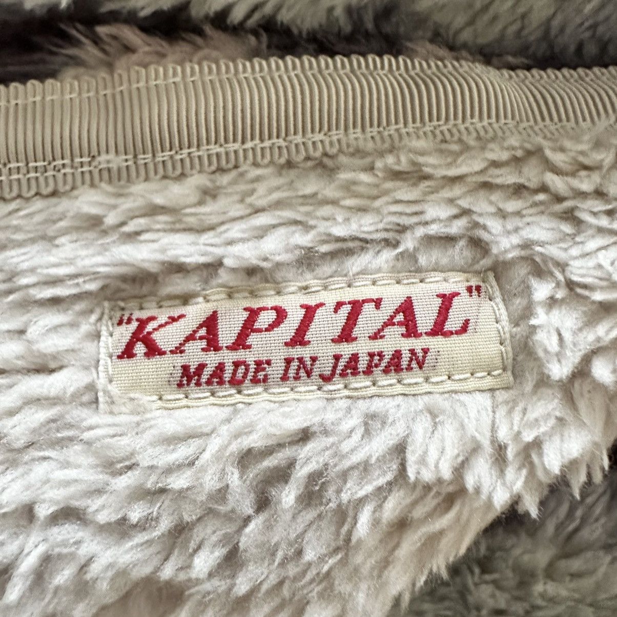 Kapital KAPITAL Ashland Stripe & Bone Pattern Fleece Zip Blouson Size US L / EU 52-54 / 3 - 5 Thumbnail