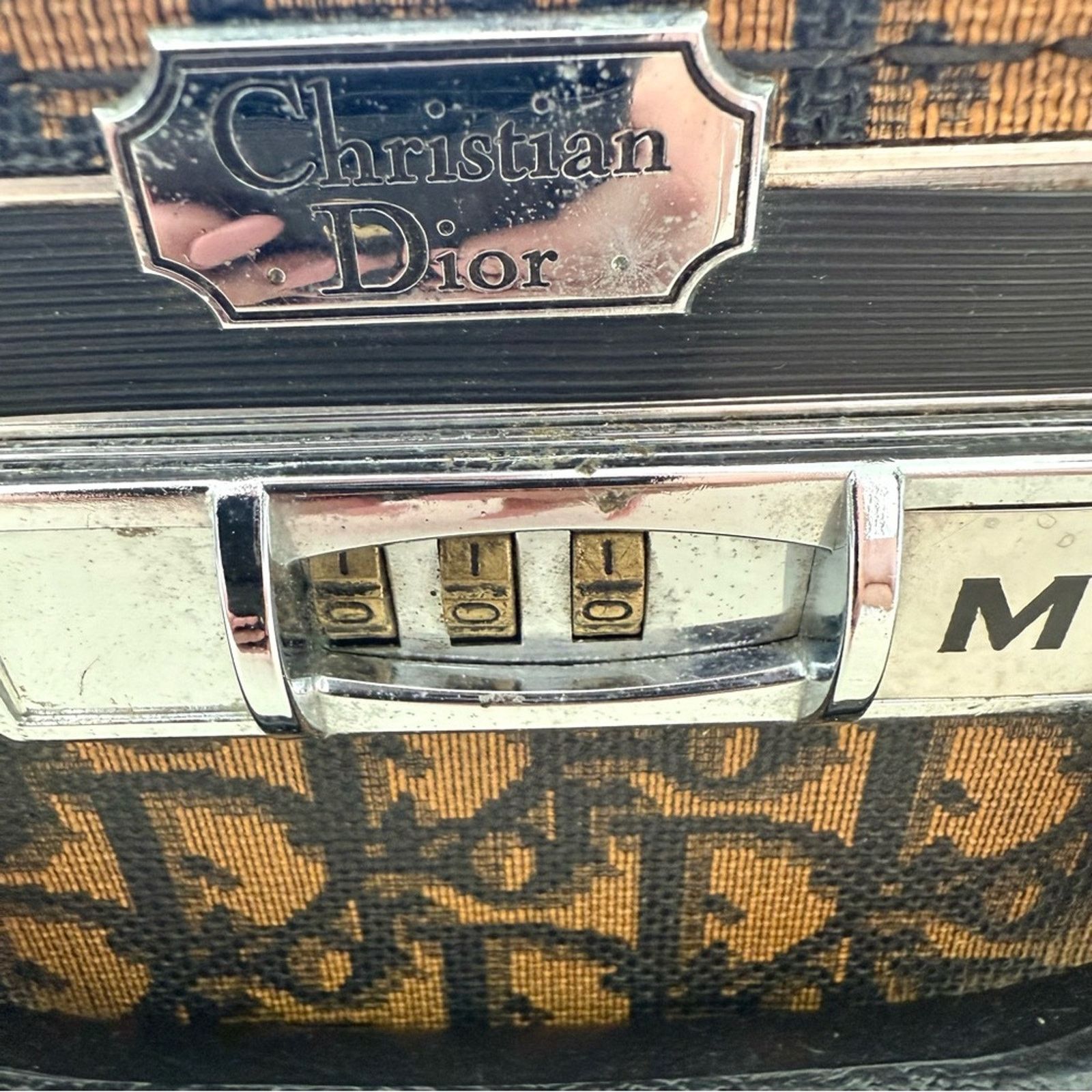 Dior Vintage 1970s Christian Dior Suitcase 100% Authentic 28x18x8 Size ONE SIZE - 8 Thumbnail