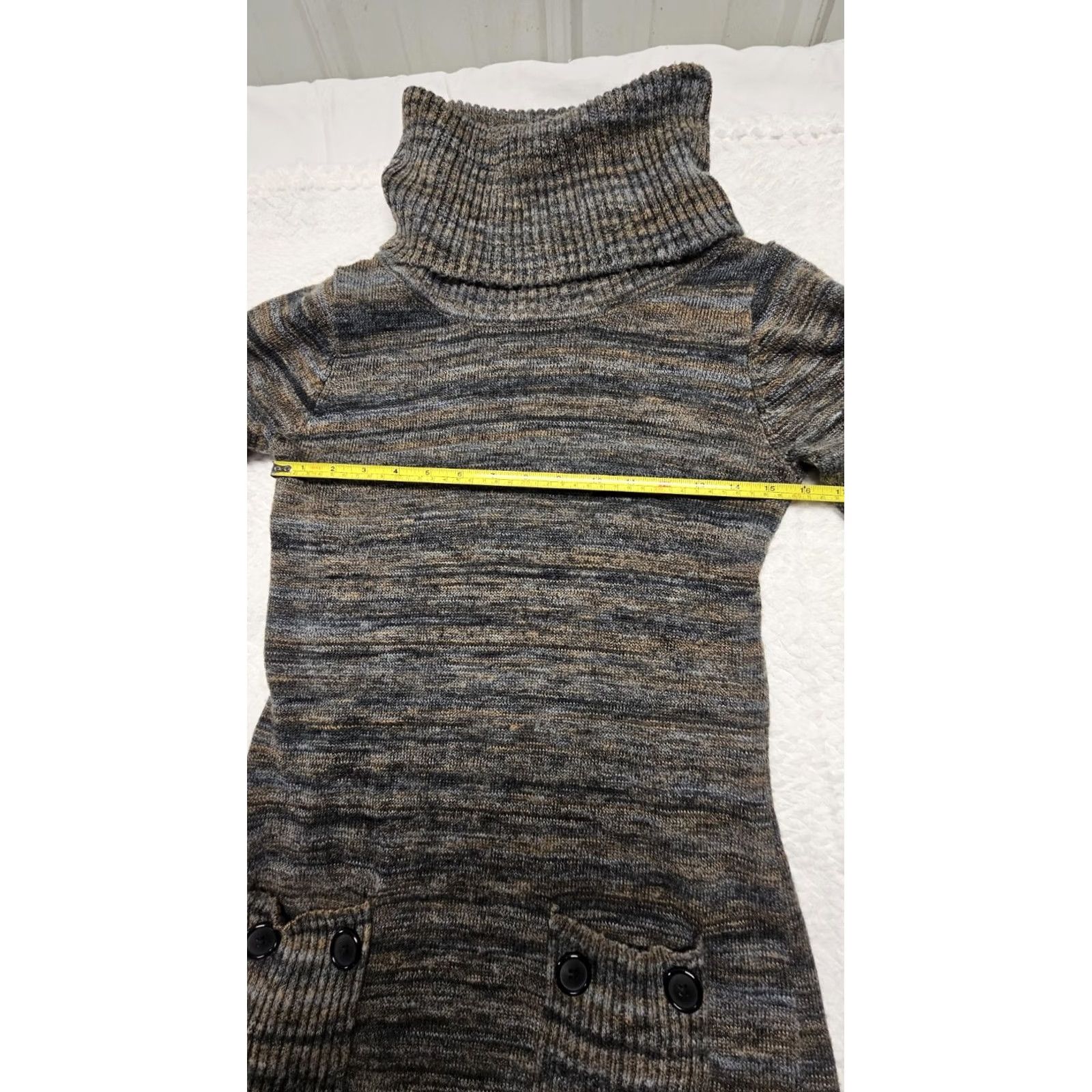 Alyx Alyx Sweater Dress Womens M Marbled Turtleneck Pockets Midi Winter, Spring, Fall Dress Mens? Size M / US 6-8 / IT 42-44 - 3 Thumbnail