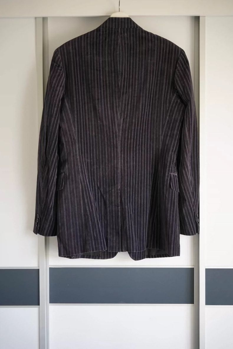 Yohji Yamamoto Yohji Yamamoto Yohji Yamamoto Velvet Pinstripe Suit Jacket Size US M / EU 48-50 / 2 - 2 Thumbnail