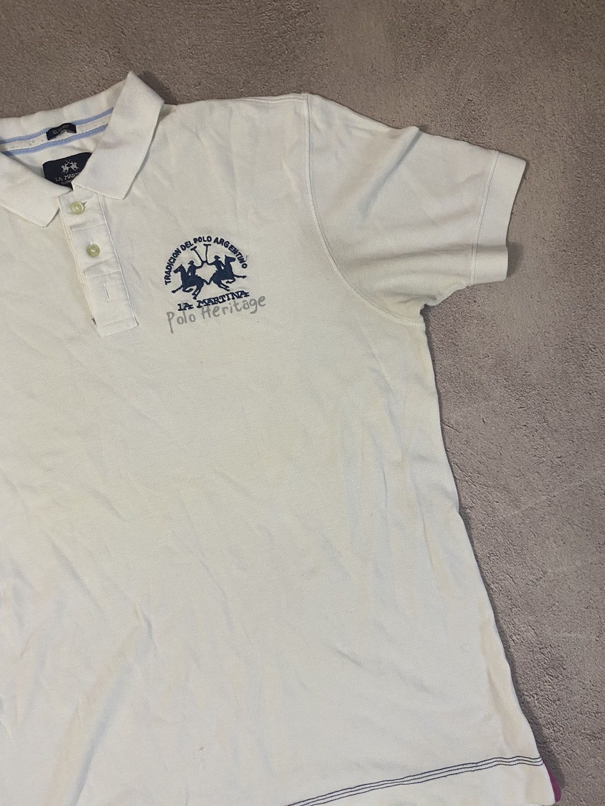 Polo Ralph Lauren × Vintage Polo Ralph Lauren style distressed rugby polo Size US XL / EU 56 / 4 - 4 Thumbnail
